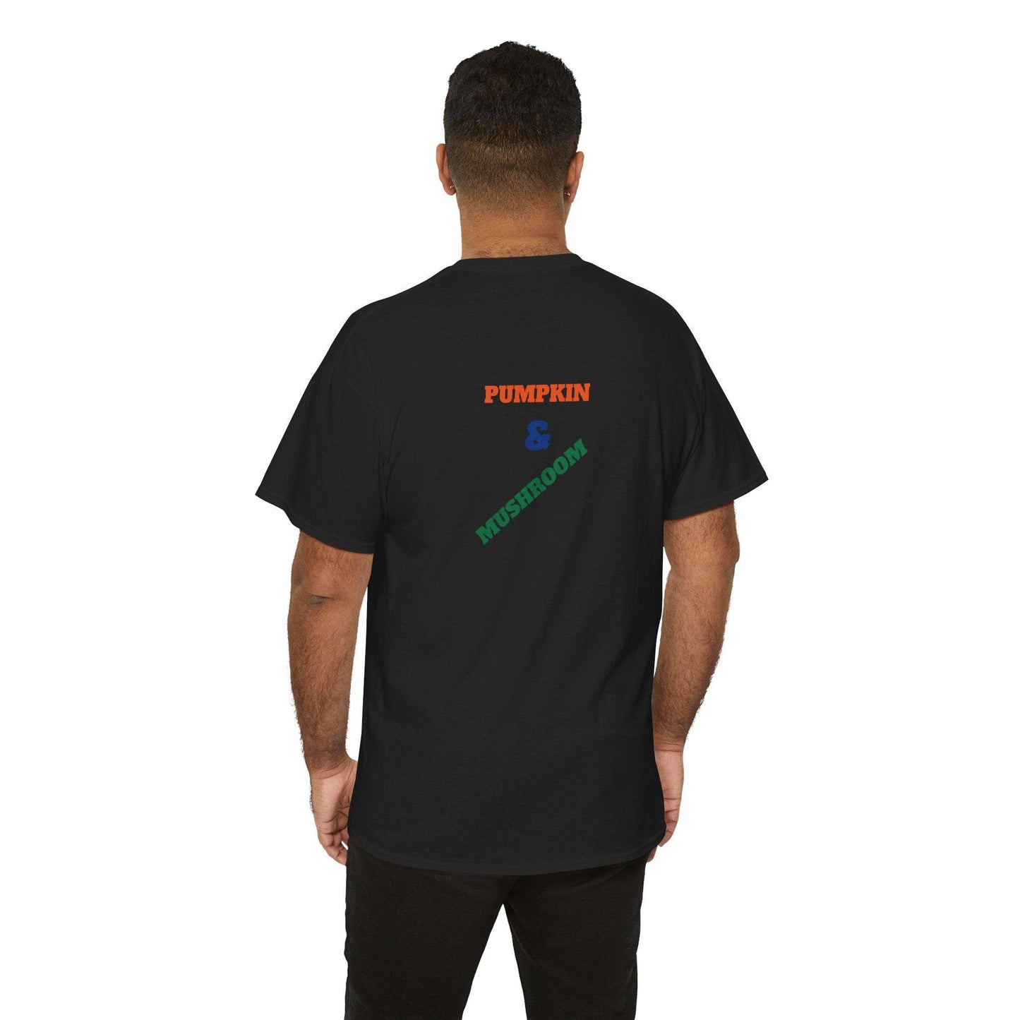 Pumpkin & Mushroom Unisex Heavy Cotton Tee - Zion Legend Fashions