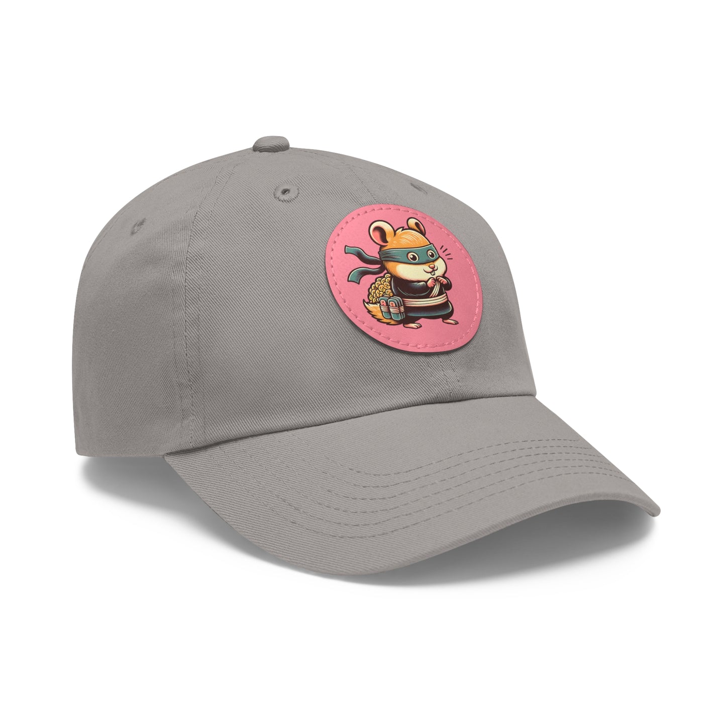 Tricky Mouse Dad Hat with Leather Patch (Round) - Available USA Only - Zion Legend Fashions