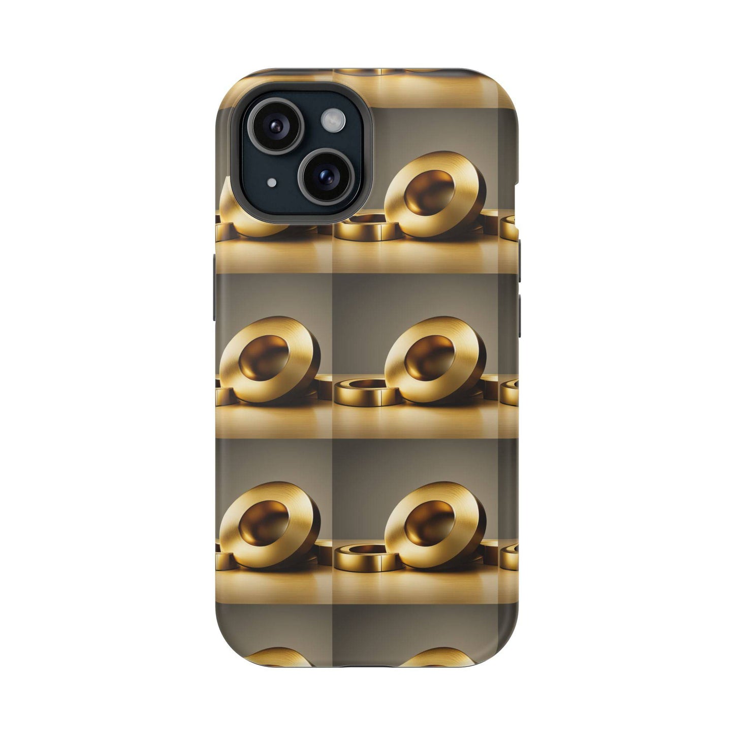 Gold Magnetic Tough Cases for iPhone 15 - Zion Legend Fashions