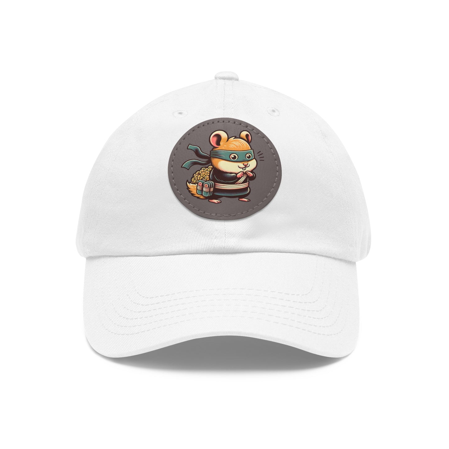 Tricky Mouse Dad Hat with Leather Patch (Round) - Available USA Only - Zion Legend Fashions