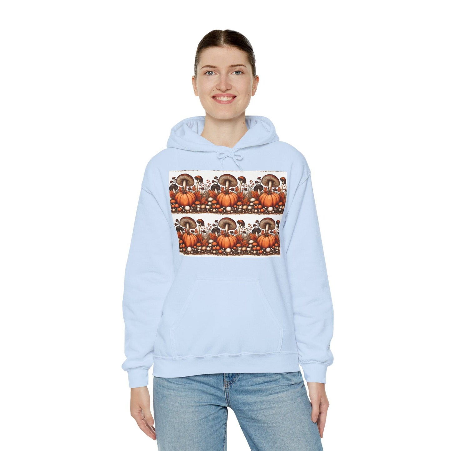 Pumpkin & Mushroom Unisex Heavy Blend™ Hooded Sweatshirt - Zion Legend Fashions