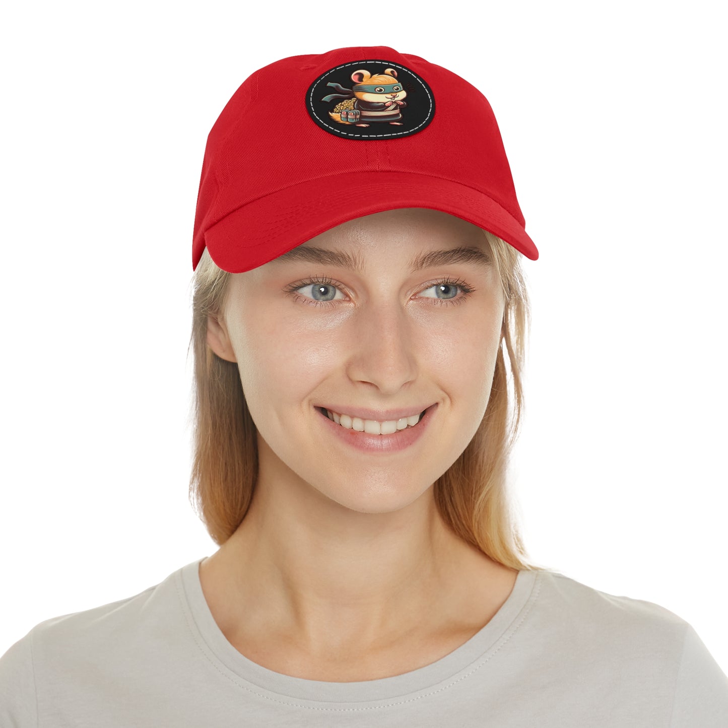 Tricky Mouse Dad Hat with Leather Patch (Round) - Available USA Only - Zion Legend Fashions