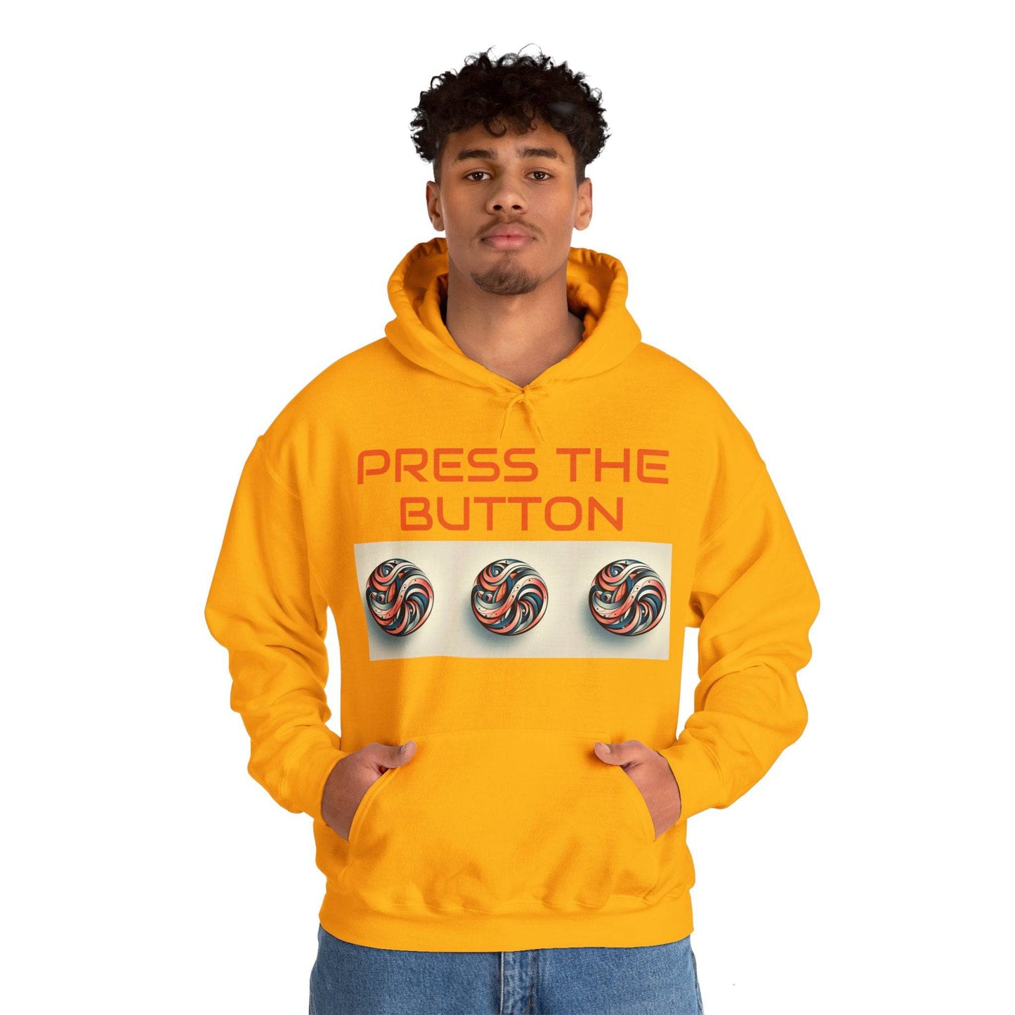 Press The Button Tex Heavy Blend™ Hooded Sweatshirt - Zion Legend Fashions