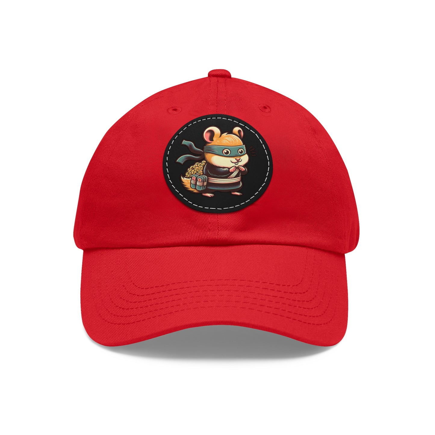 Tricky Mouse Dad Hat with Leather Patch (Round) - Available USA Only - Zion Legend Fashions