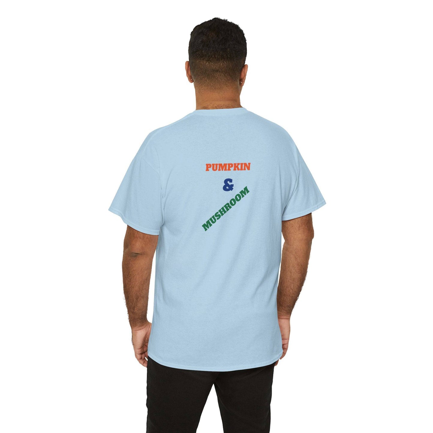 Pumpkin & Mushroom Unisex Heavy Cotton Tee - Zion Legend Fashions