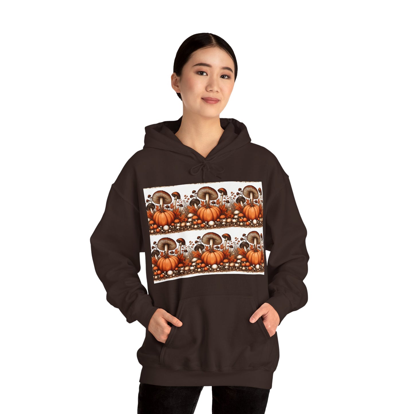 Pumpkin & Mushroom Unisex Heavy Blend™ Hooded Sweatshirt - Zion Legend Fashions