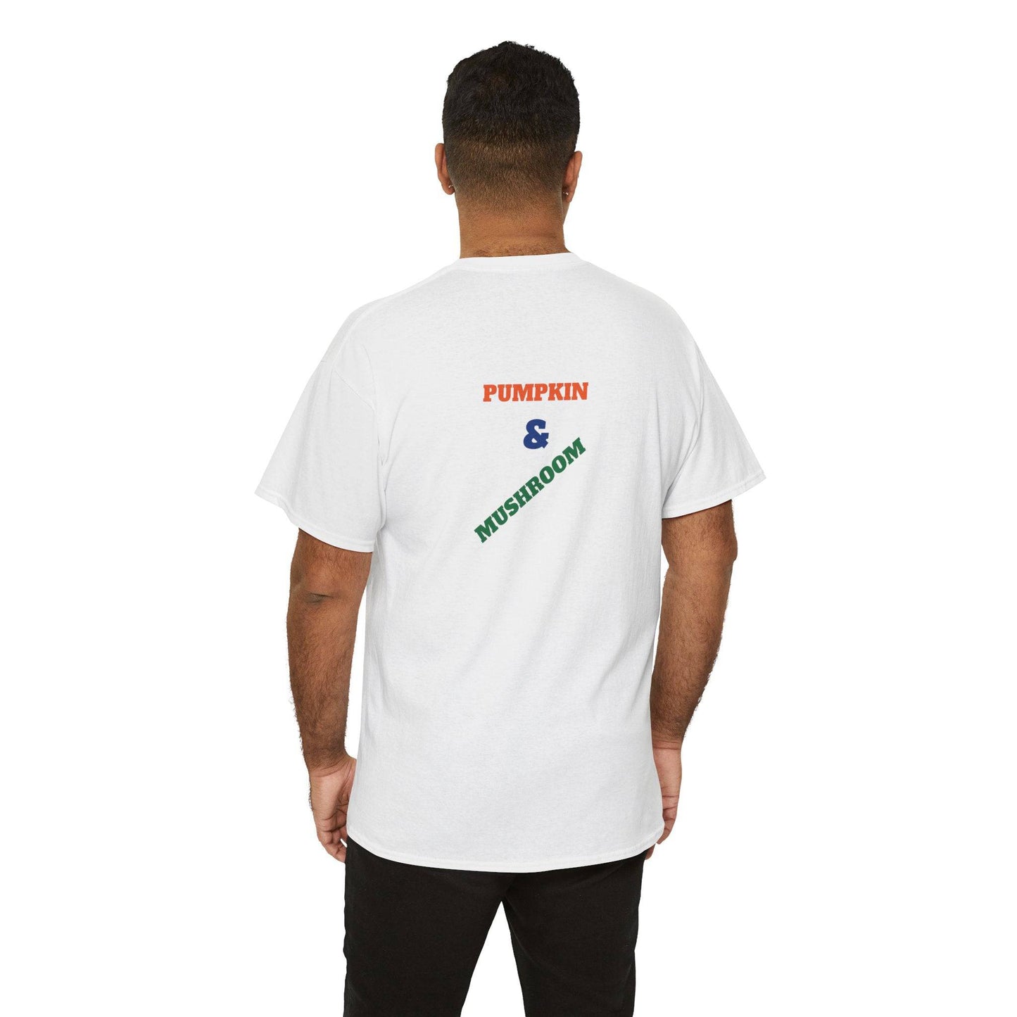 Pumpkin & Mushroom Unisex Heavy Cotton Tee - Zion Legend Fashions