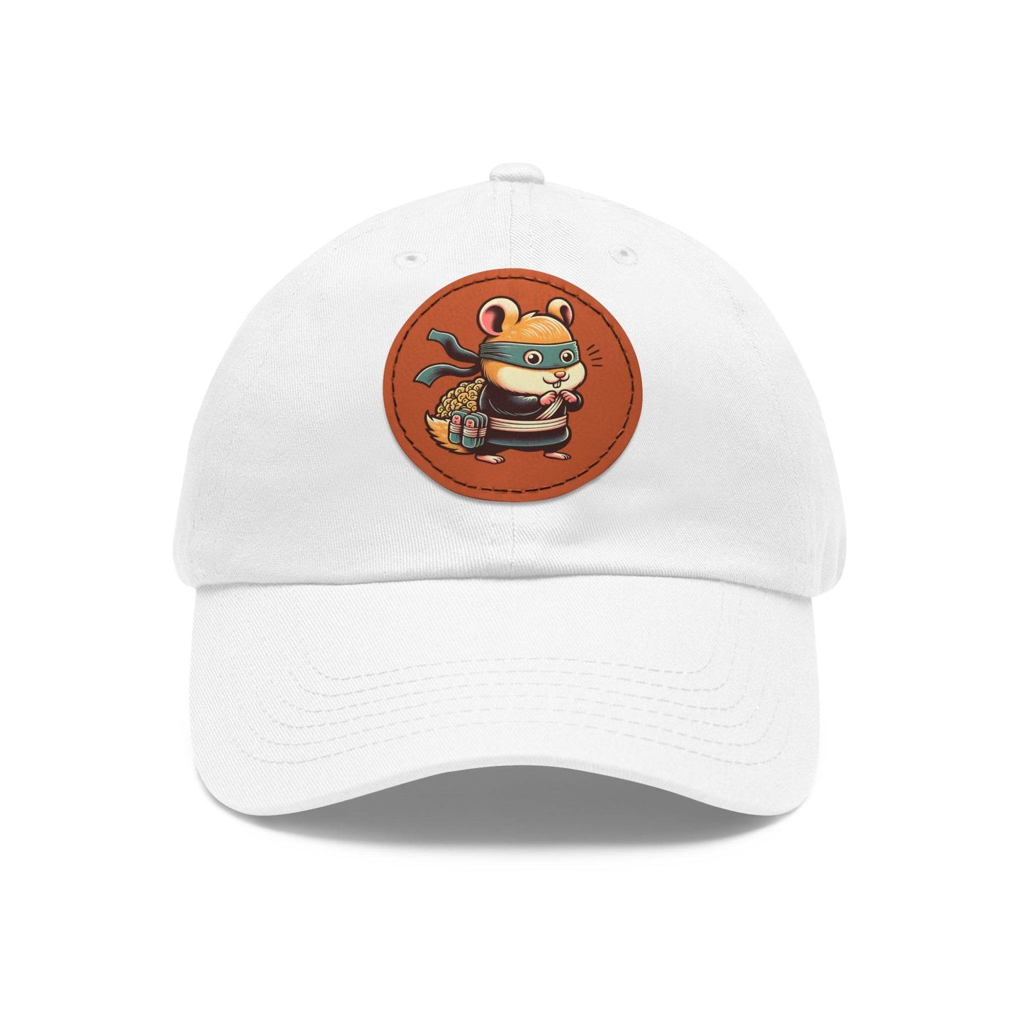 Tricky Mouse Dad Hat with Leather Patch (Round) - Available USA Only - Zion Legend Fashions