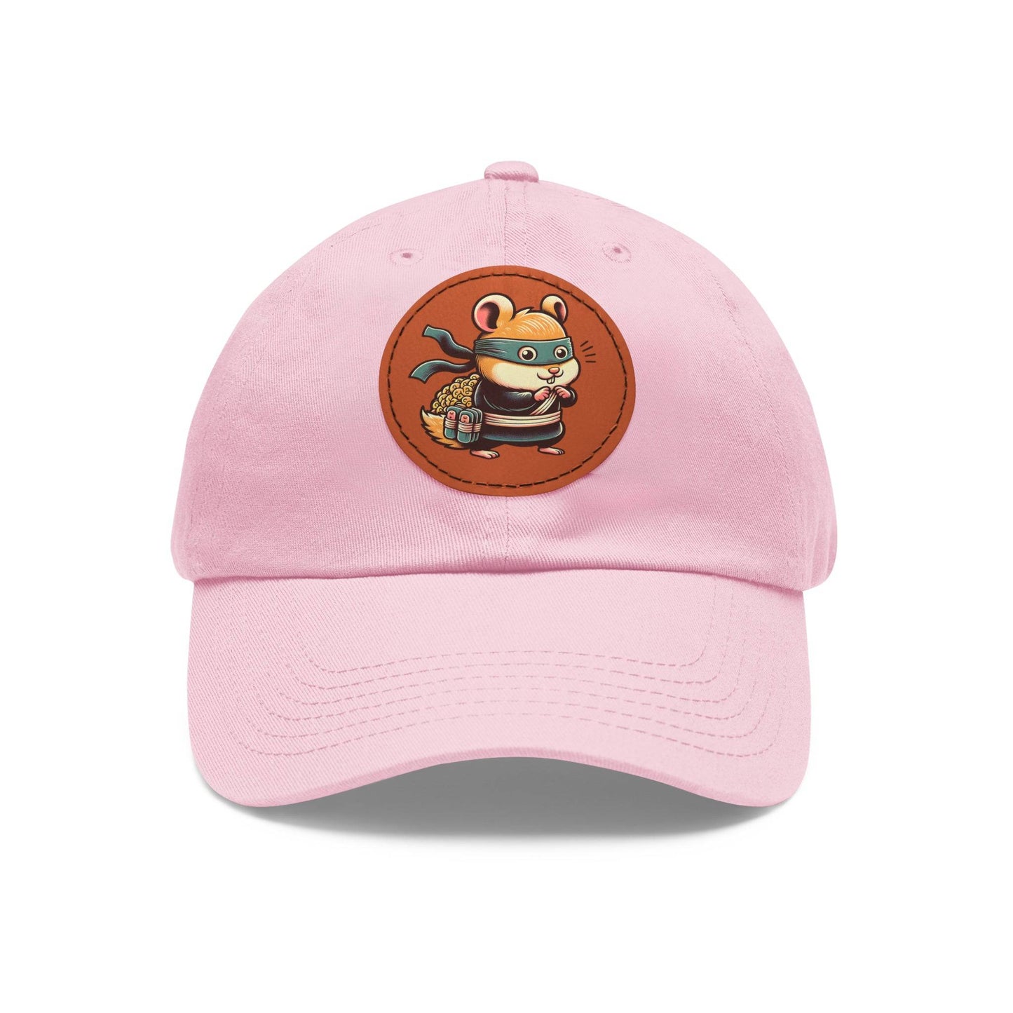 Tricky Mouse Dad Hat with Leather Patch (Round) - Available USA Only - Zion Legend Fashions