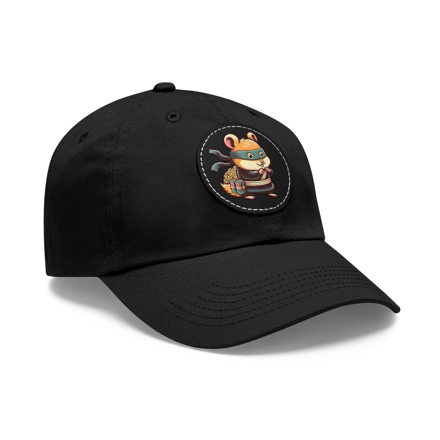 Tricky Mouse Dad Hat with Leather Patch (Round) - Available USA Only - Zion Legend Fashions