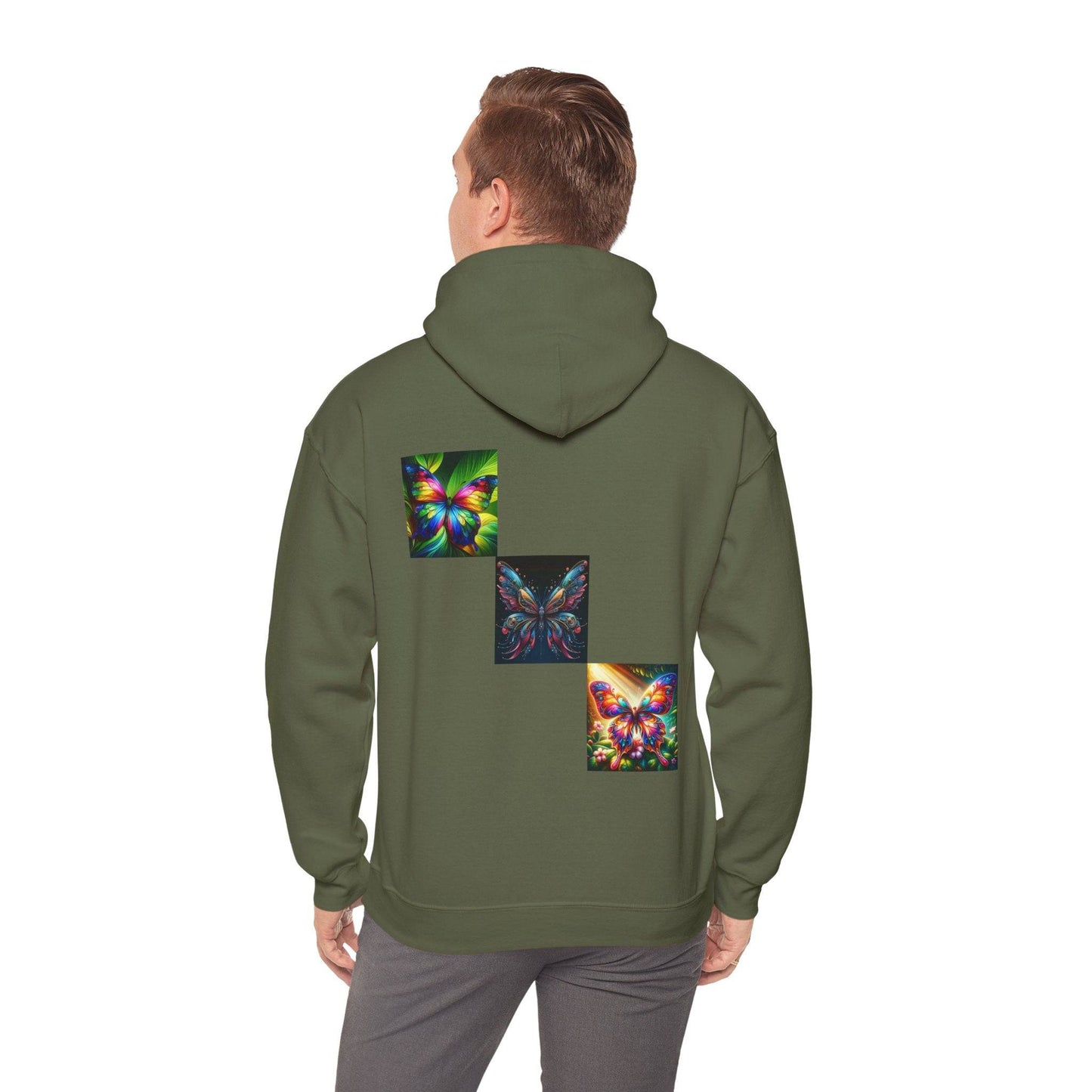 Butterflies Unisex Heavy Blend™ Hooded Sweatshirt - Zion Legend Fashions