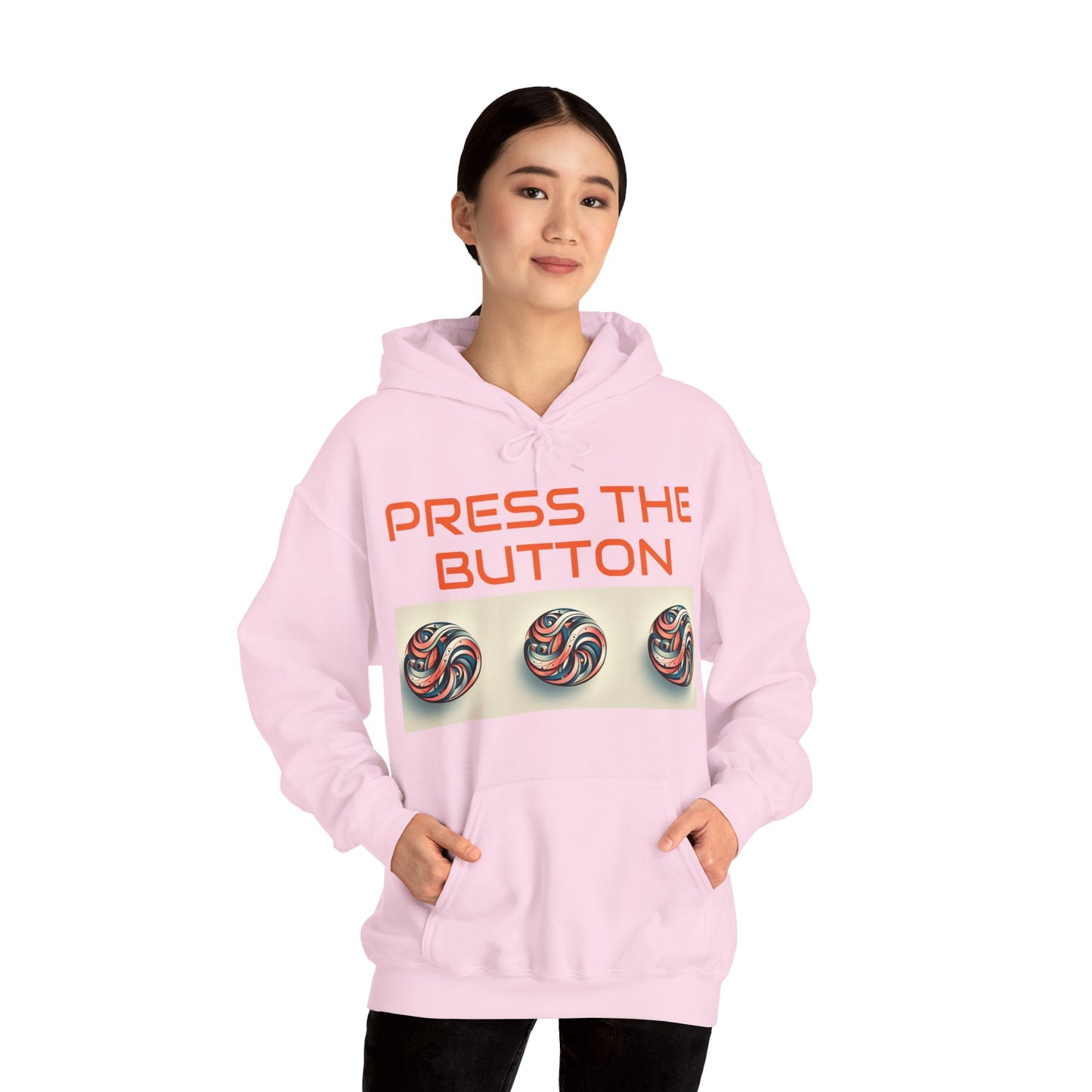 Press The Button Tex Heavy Blend™ Hooded Sweatshirt - Zion Legend Fashions