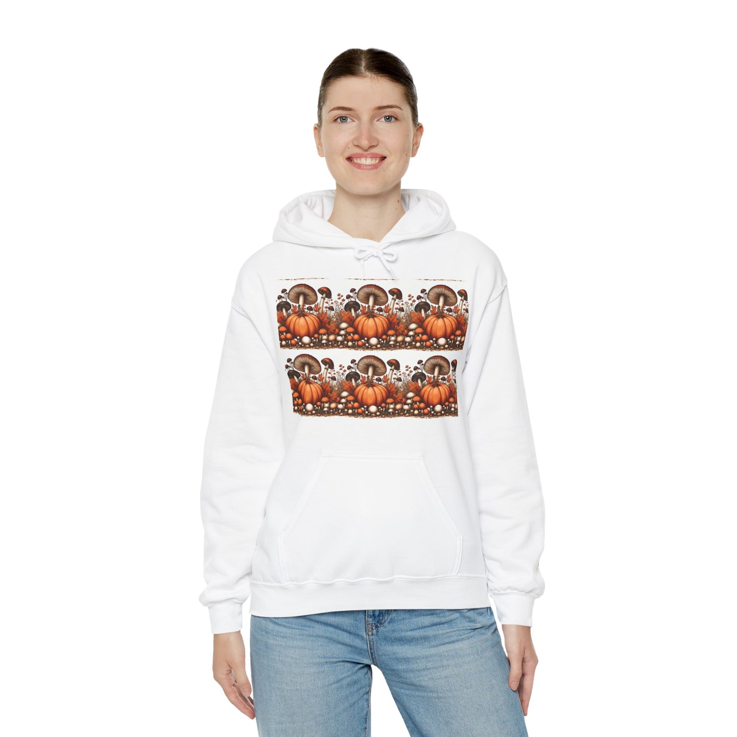 Pumpkin & Mushroom Unisex Heavy Blend™ Hooded Sweatshirt - Zion Legend Fashions
