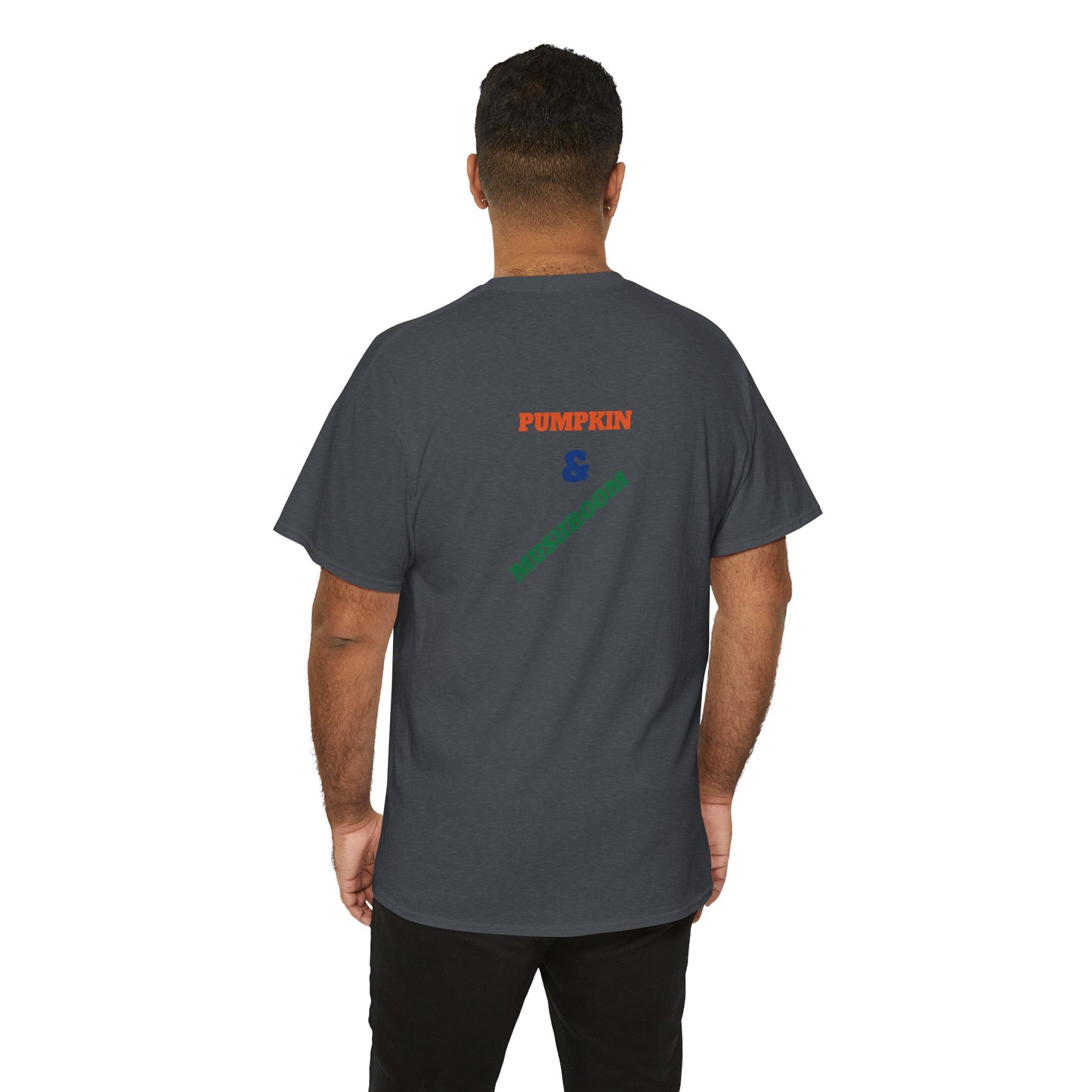 Pumpkin & Mushroom Unisex Heavy Cotton Tee - Zion Legend Fashions