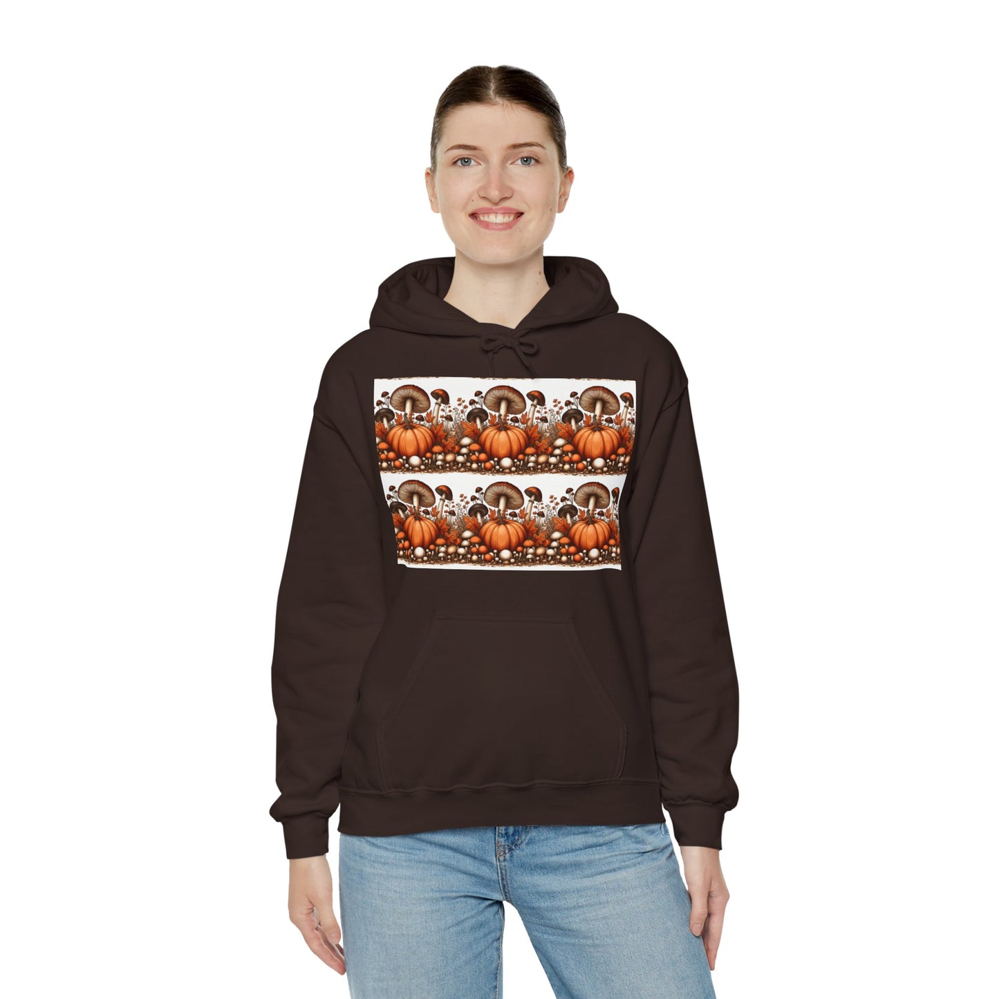 Pumpkin & Mushroom Unisex Heavy Blend™ Hooded Sweatshirt - Zion Legend Fashions