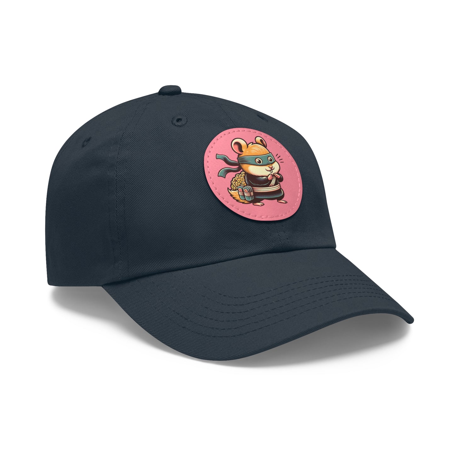 Tricky Mouse Dad Hat with Leather Patch (Round) - Available USA Only - Zion Legend Fashions