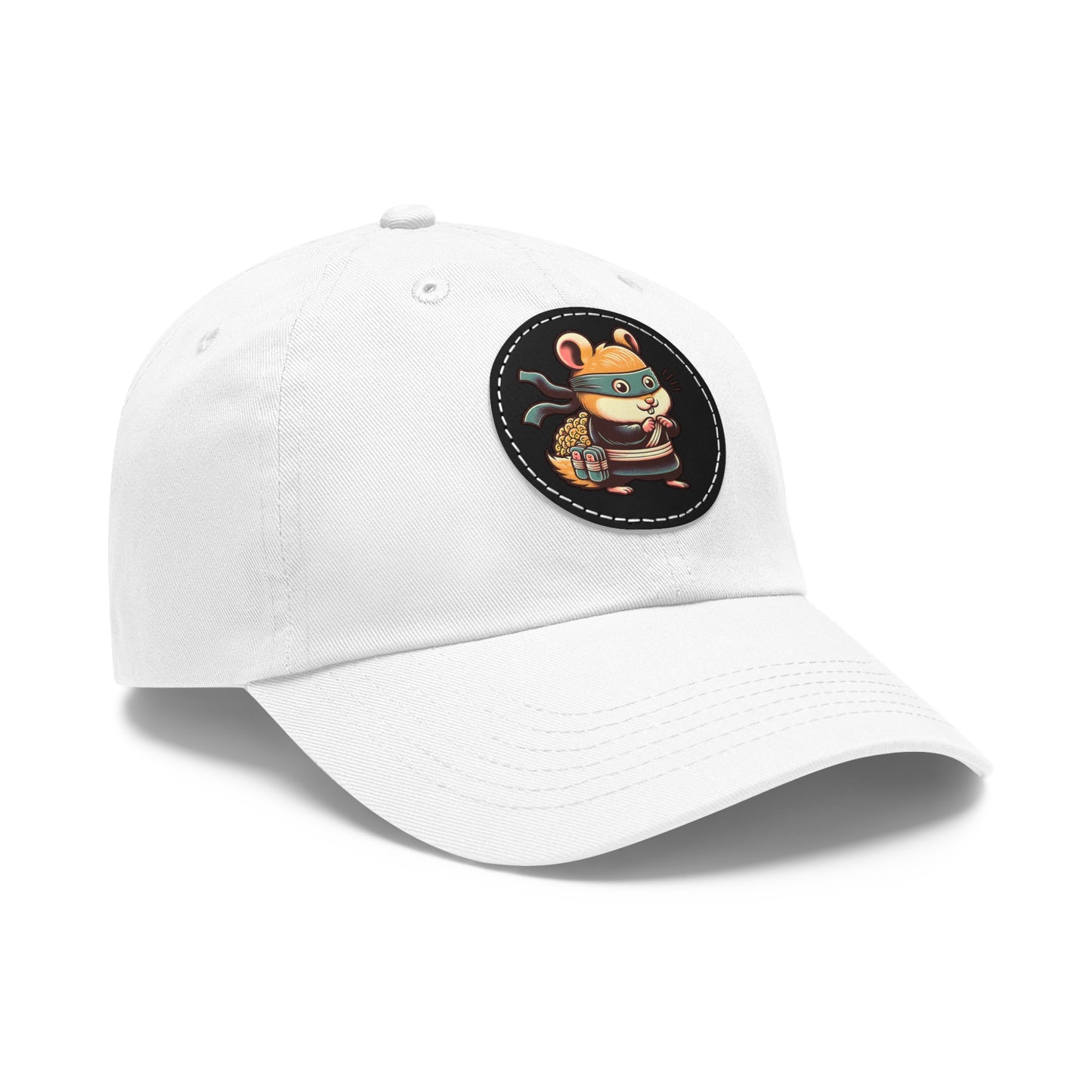 Tricky Mouse Dad Hat with Leather Patch (Round) - Available USA Only - Zion Legend Fashions