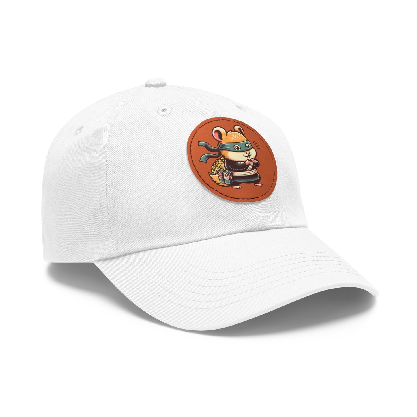 Tricky Mouse Dad Hat with Leather Patch (Round) - Available USA Only - Zion Legend Fashions