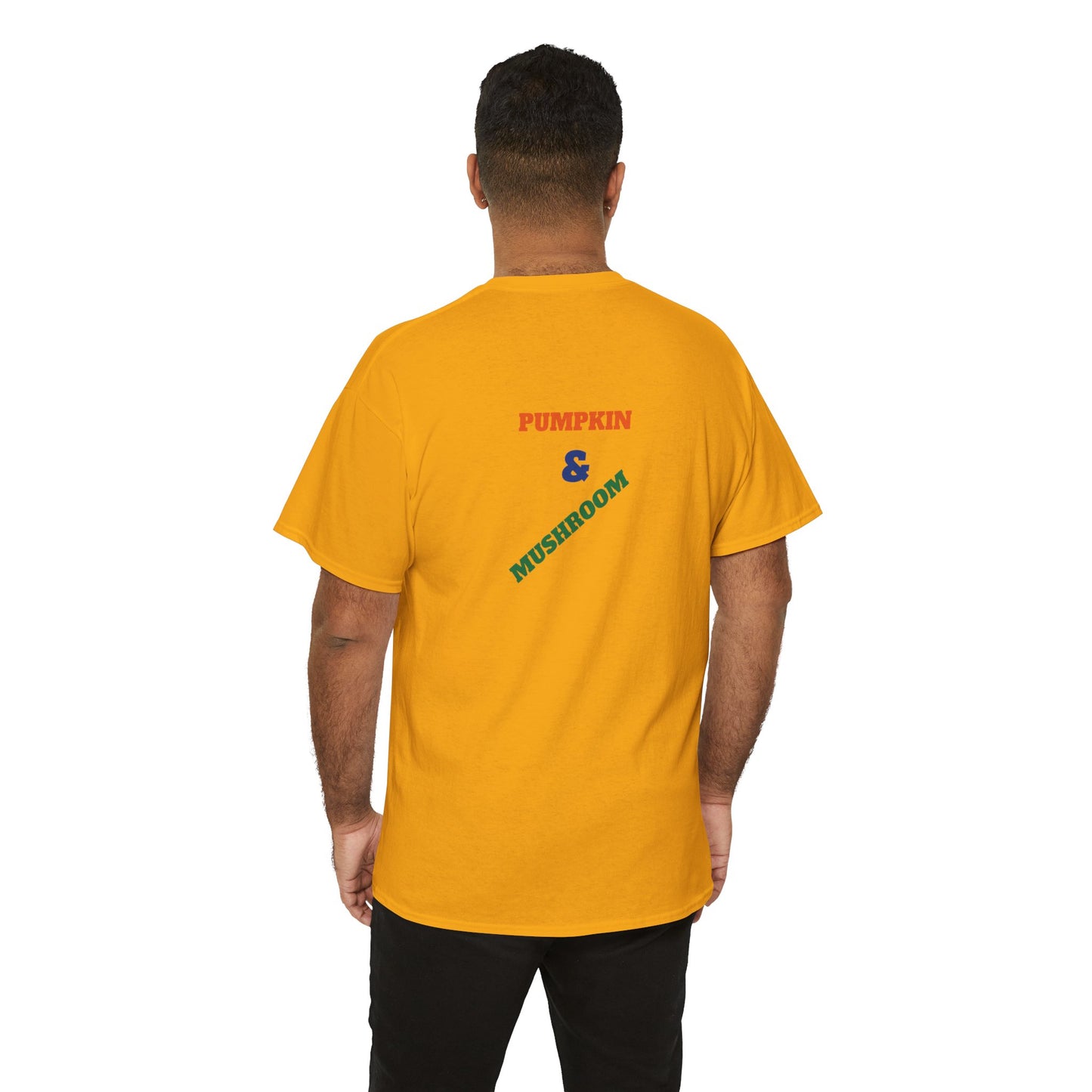 Pumpkin & Mushroom Unisex Heavy Cotton Tee - Zion Legend Fashions