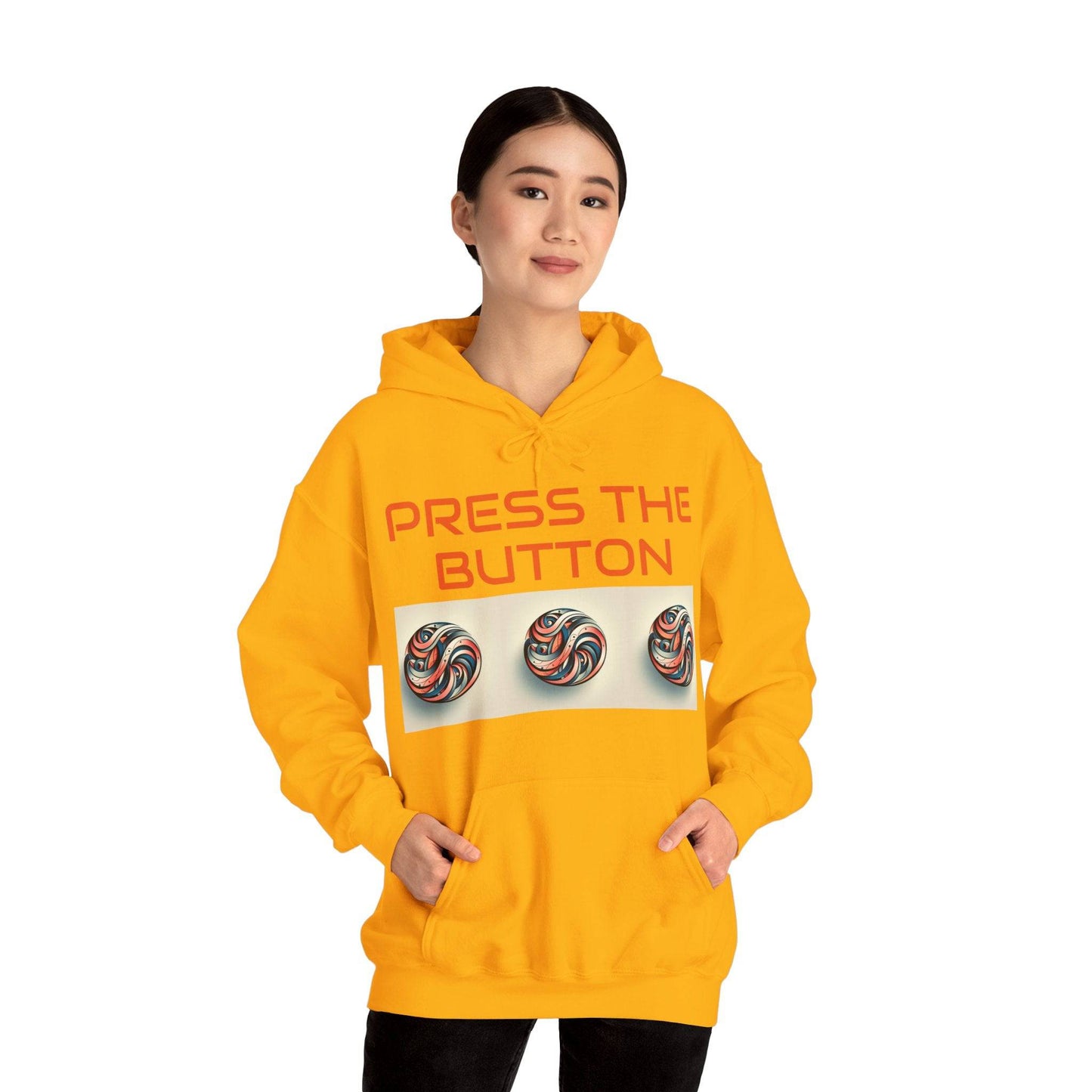 Press The Button Tex Heavy Blend™ Hooded Sweatshirt - Zion Legend Fashions