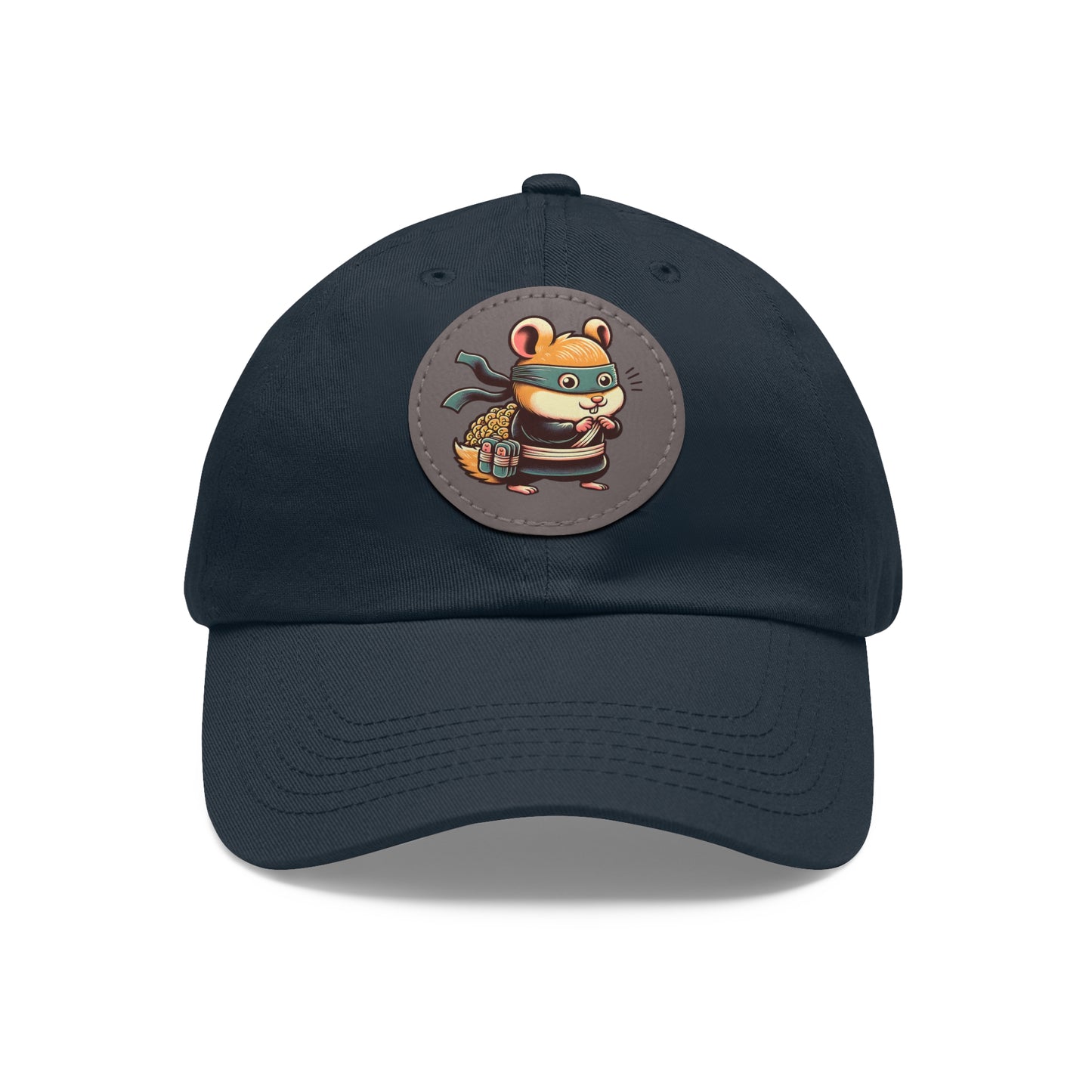 Tricky Mouse Dad Hat with Leather Patch (Round) - Available USA Only - Zion Legend Fashions