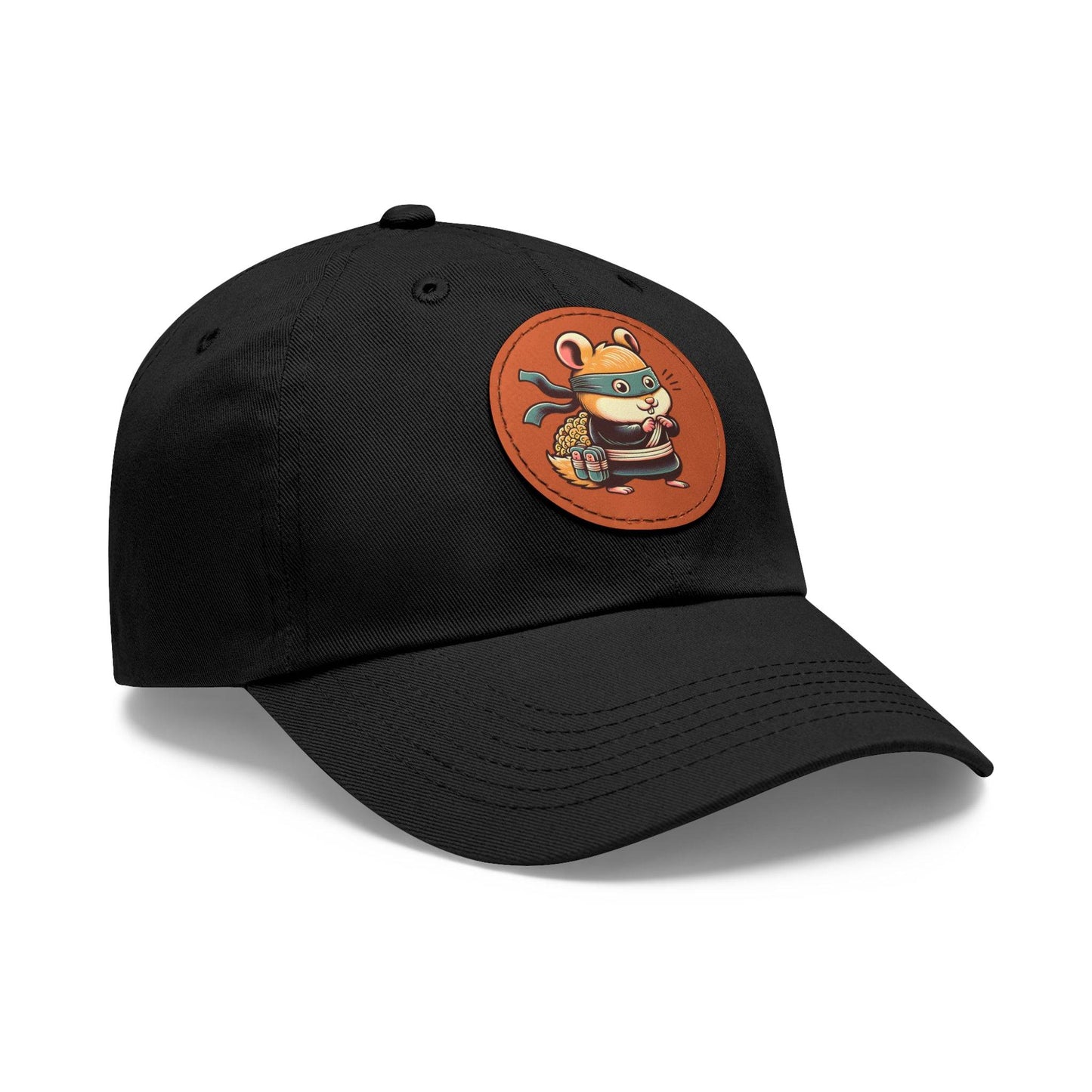 Tricky Mouse Dad Hat with Leather Patch (Round) - Available USA Only - Zion Legend Fashions