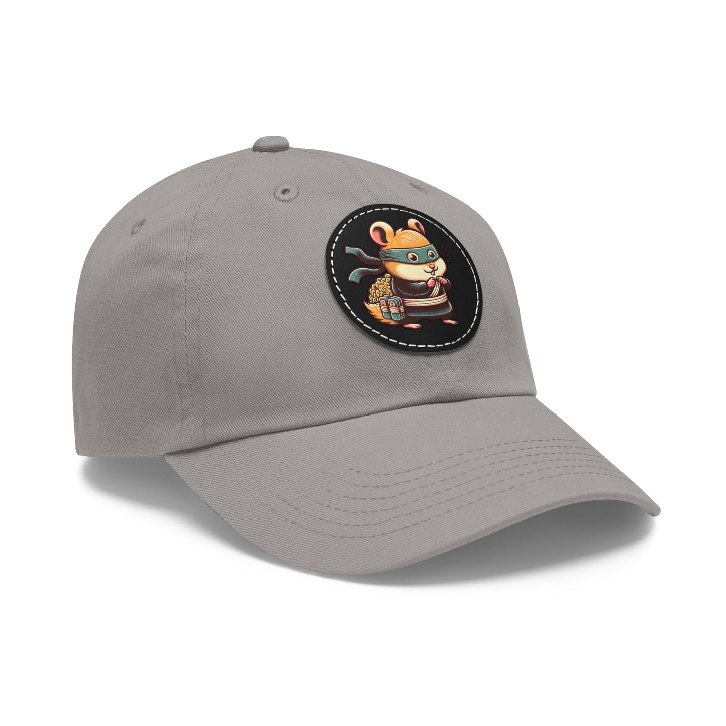 Tricky Mouse Dad Hat with Leather Patch (Round) - Available USA Only - Zion Legend Fashions