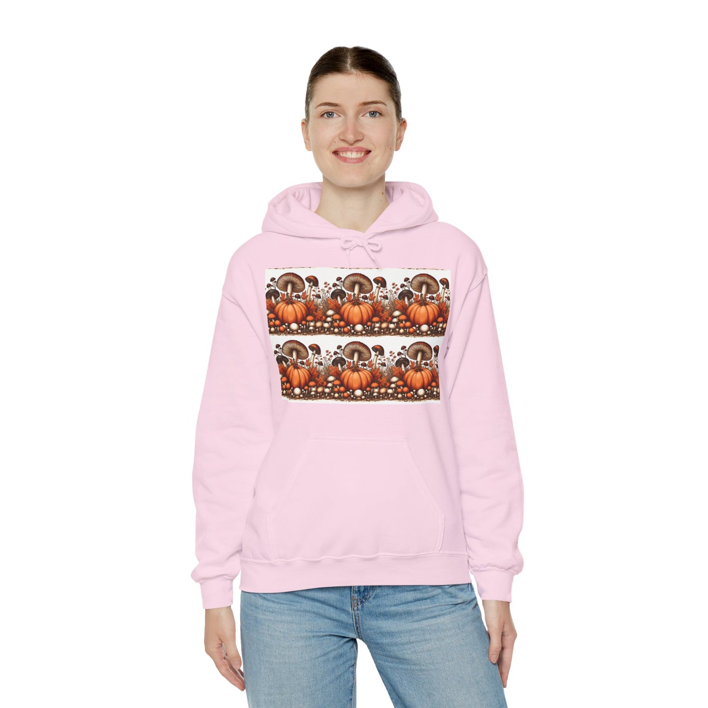Pumpkin & Mushroom Unisex Heavy Blend™ Hooded Sweatshirt - Zion Legend Fashions