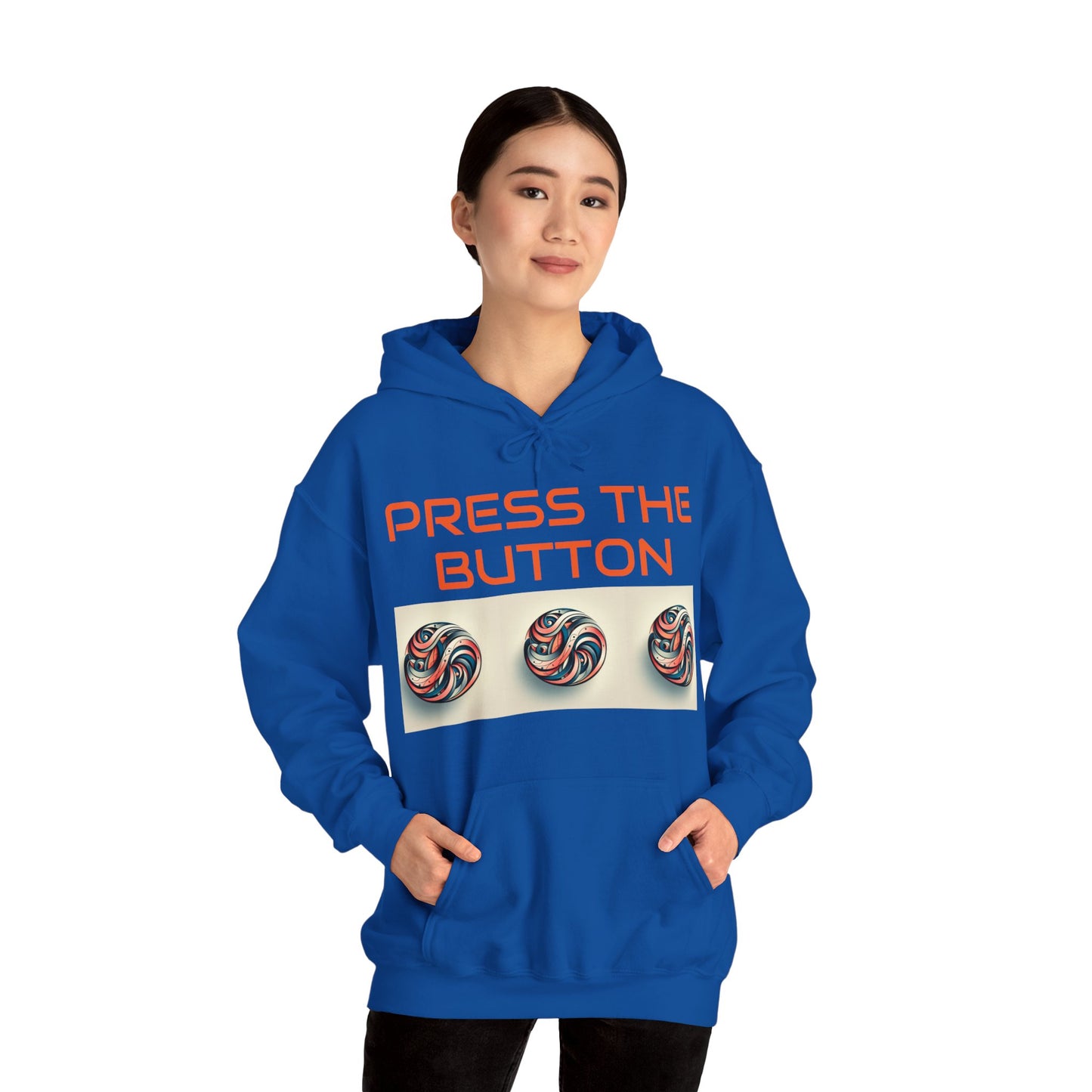 Press The Button Tex Heavy Blend™ Hooded Sweatshirt - Zion Legend Fashions