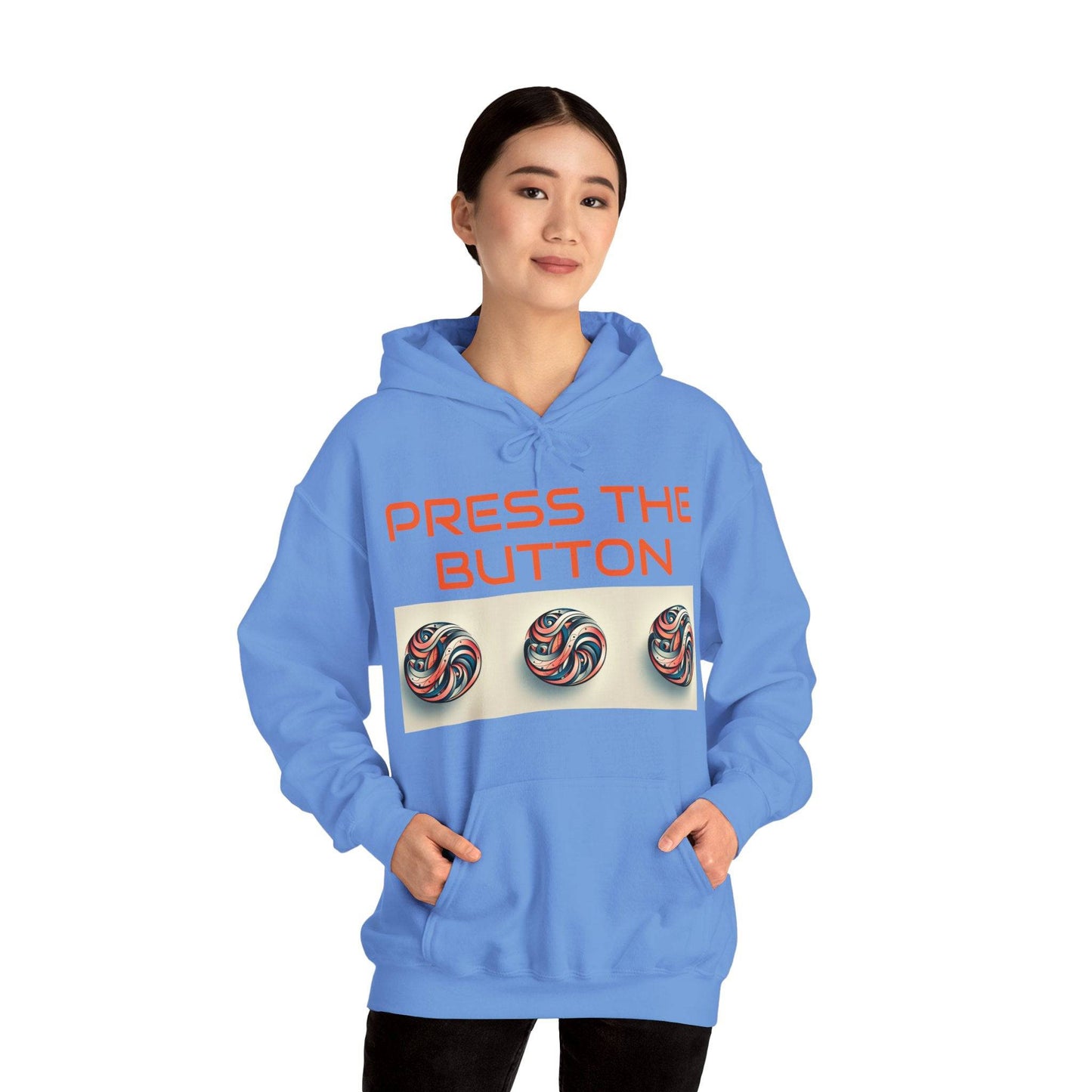 Press The Button Tex Heavy Blend™ Hooded Sweatshirt - Zion Legend Fashions