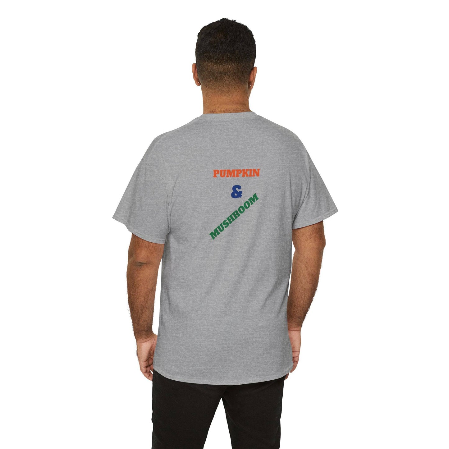 Pumpkin & Mushroom Unisex Heavy Cotton Tee - Zion Legend Fashions