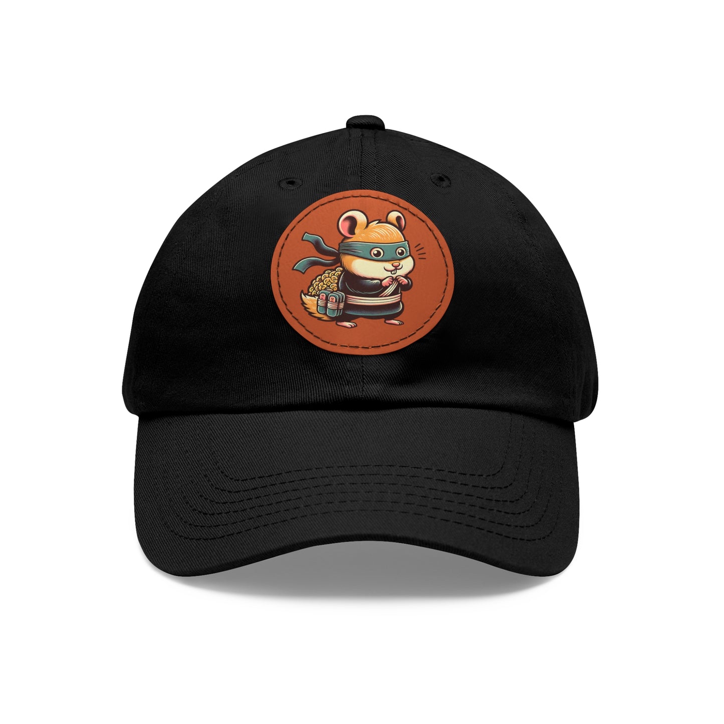 Tricky Mouse Dad Hat with Leather Patch (Round) - Available USA Only - Zion Legend Fashions