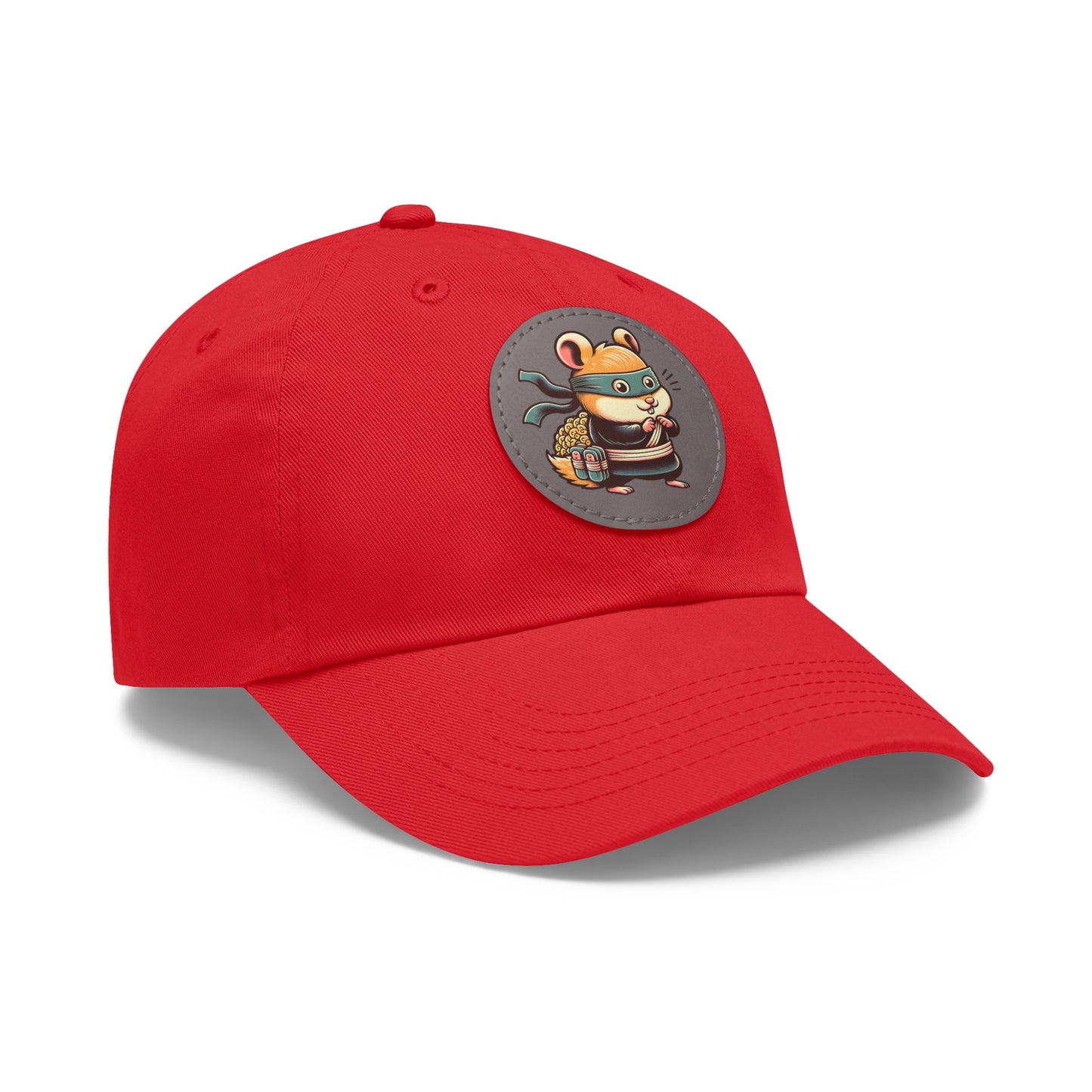 Tricky Mouse Dad Hat with Leather Patch (Round) - Available USA Only - Zion Legend Fashions