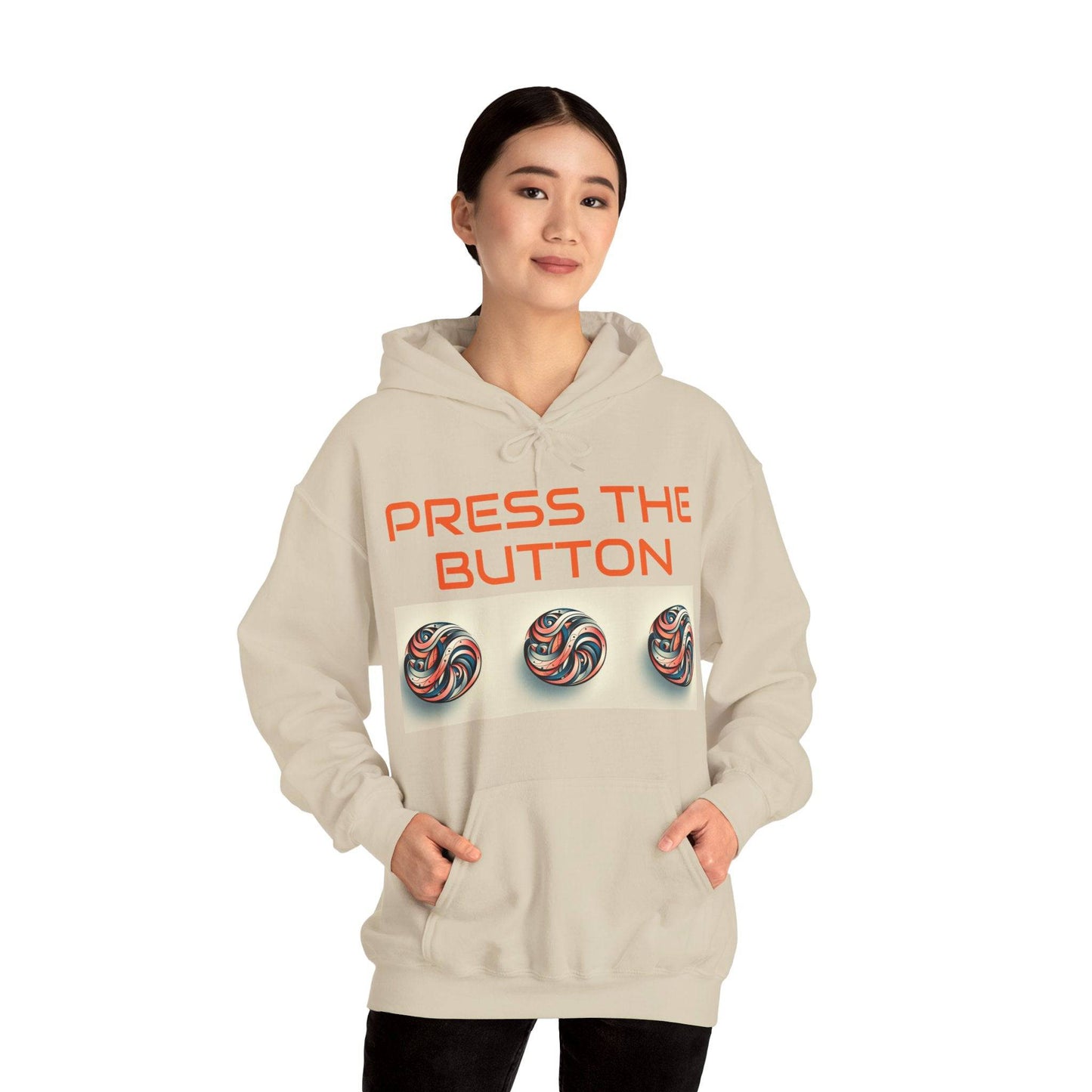 Press The Button Tex Heavy Blend™ Hooded Sweatshirt - Zion Legend Fashions