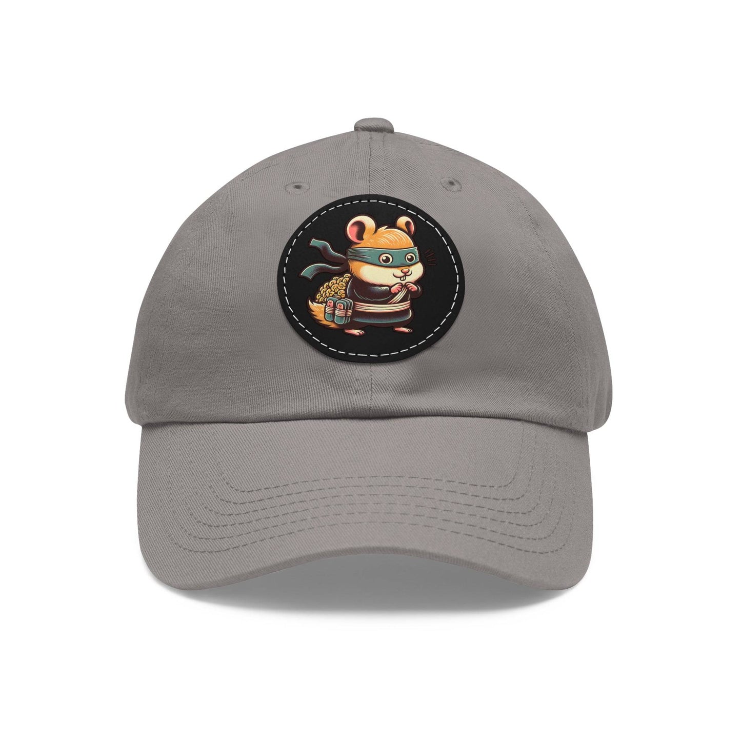 Tricky Mouse Dad Hat with Leather Patch (Round) - Available USA Only - Zion Legend Fashions