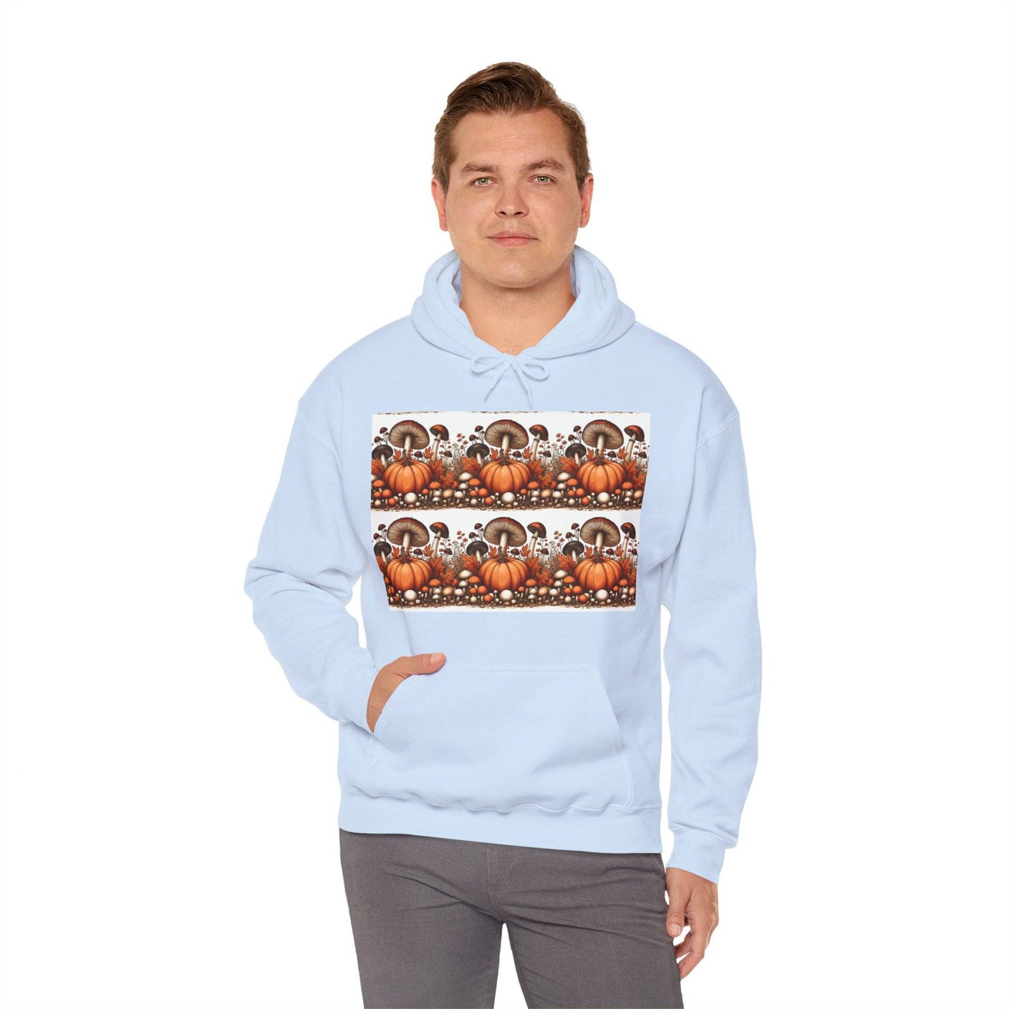 Pumpkin & Mushroom Unisex Heavy Blend™ Hooded Sweatshirt - Zion Legend Fashions
