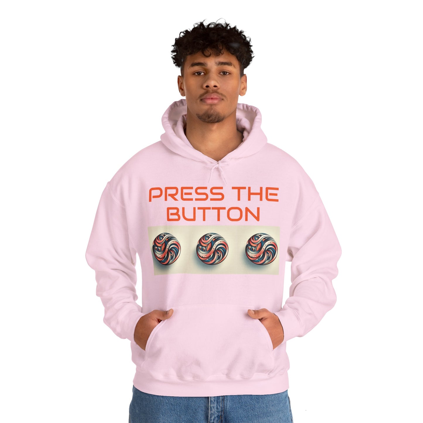 Press The Button Tex Heavy Blend™ Hooded Sweatshirt - Zion Legend Fashions