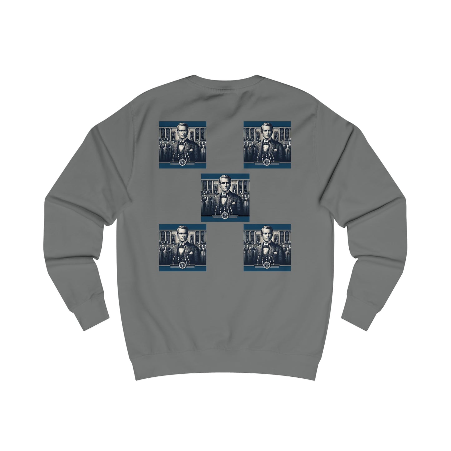 Square Blue Men's Sweatshirt - Zion Legend Fashions