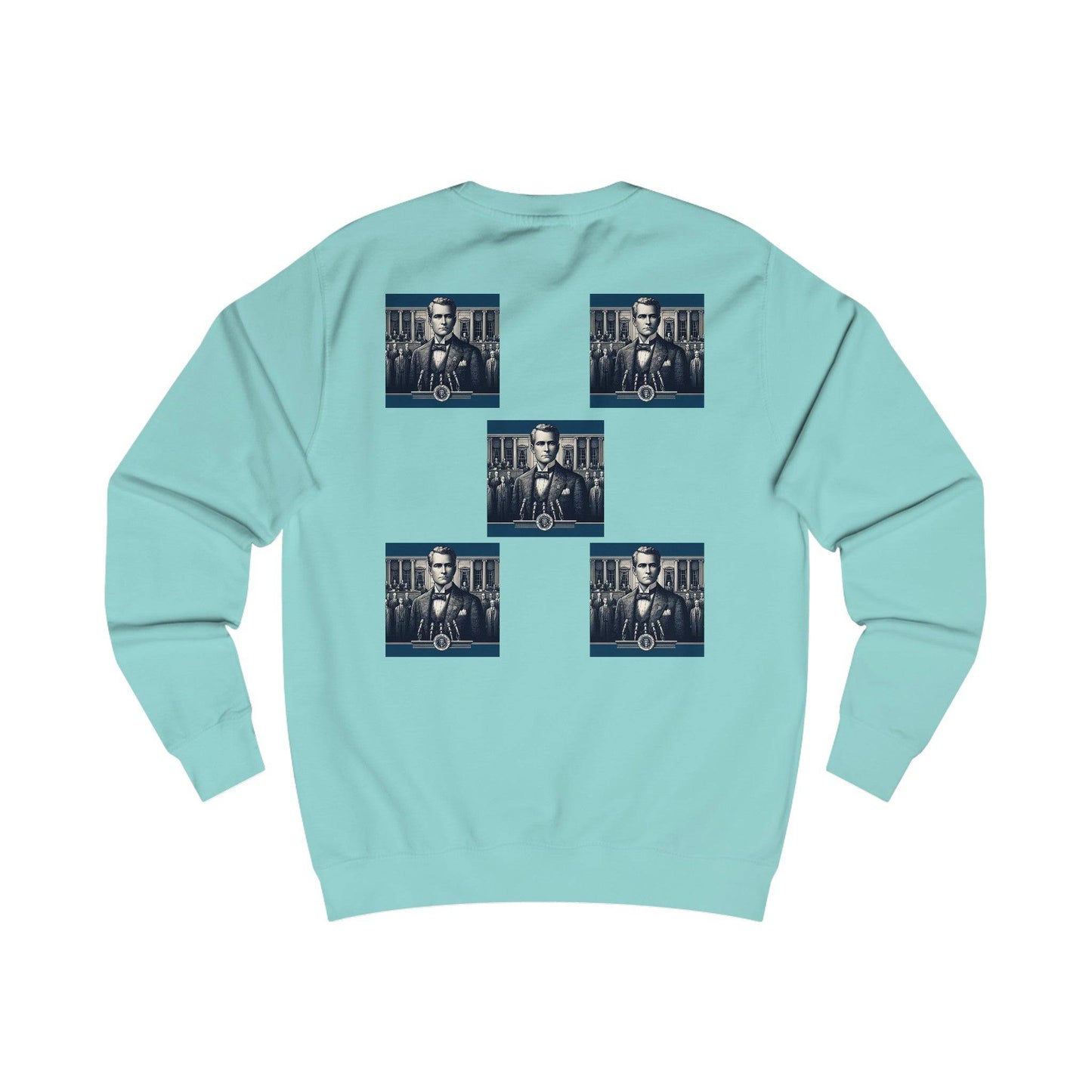 Square Blue Men's Sweatshirt - Zion Legend Fashions