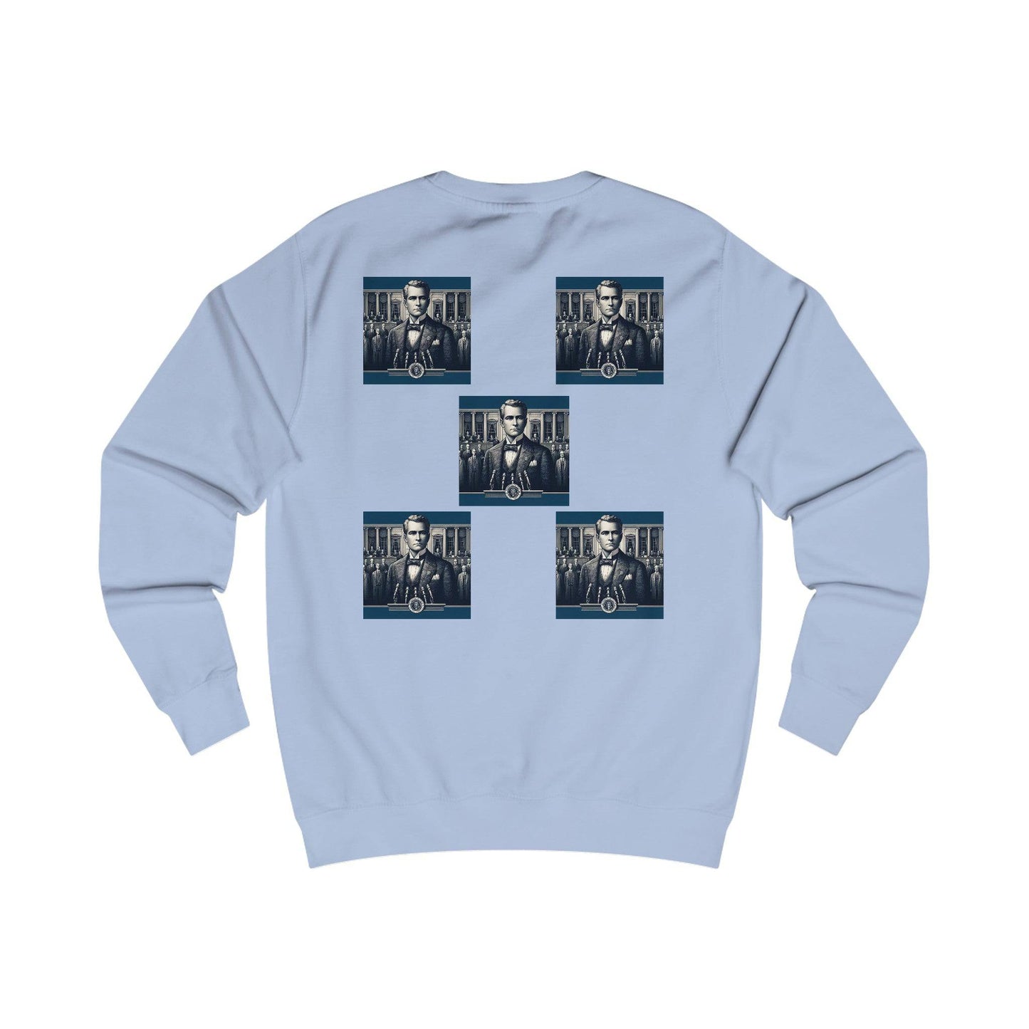 Square Blue Men's Sweatshirt - Zion Legend Fashions