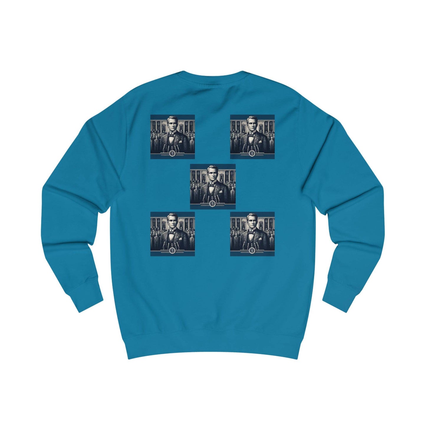 Square Blue Men's Sweatshirt - Zion Legend Fashions