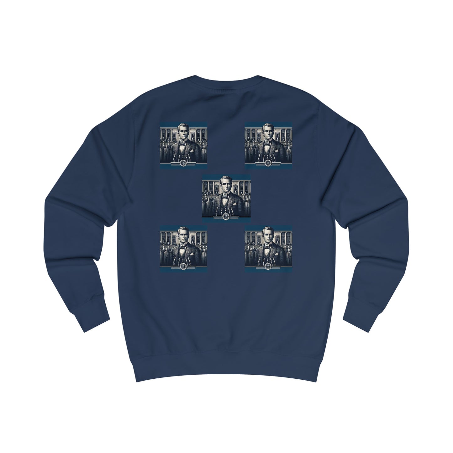 Square Blue Men's Sweatshirt - Zion Legend Fashions