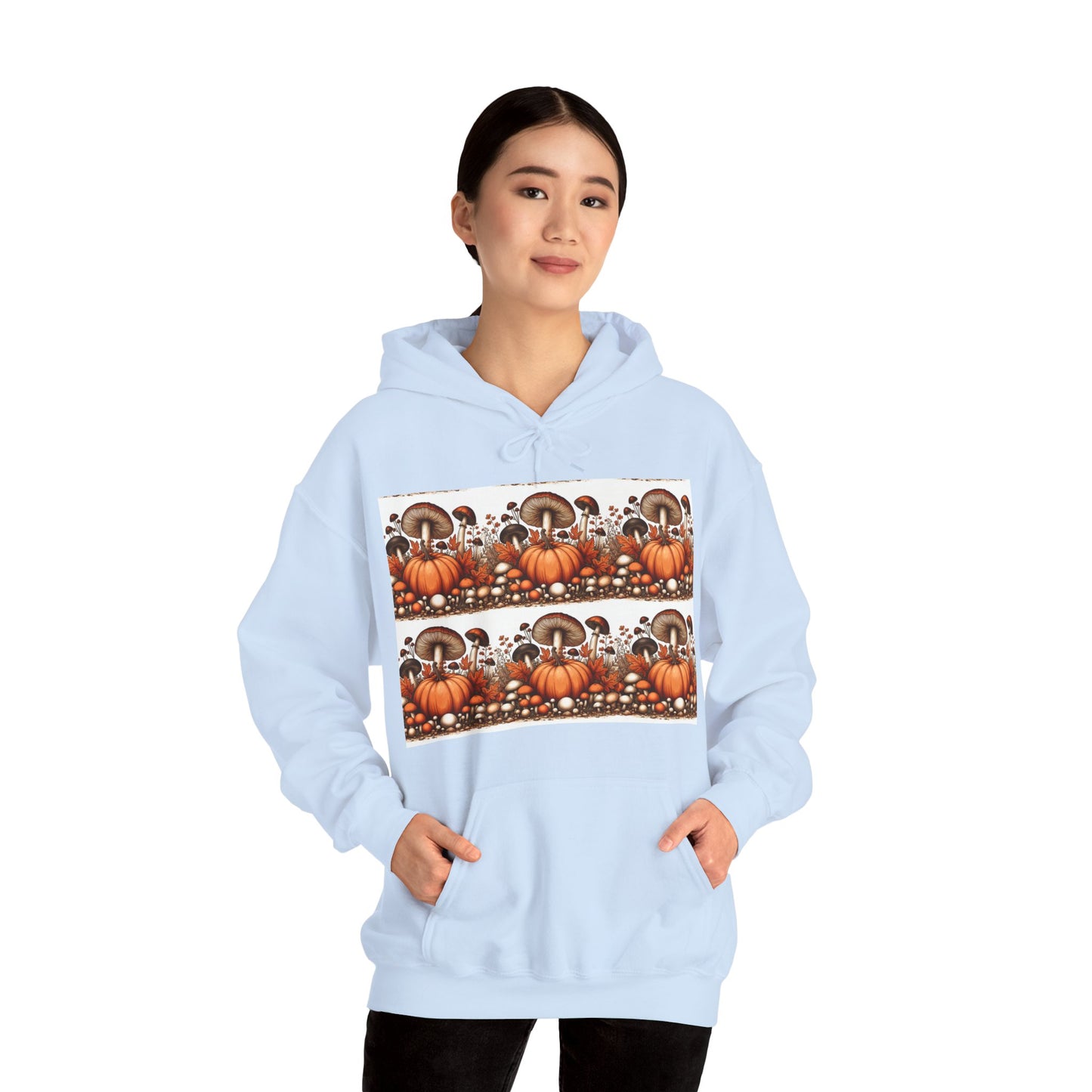 Pumpkin & Mushroom Unisex Heavy Blend™ Hooded Sweatshirt - Zion Legend Fashions