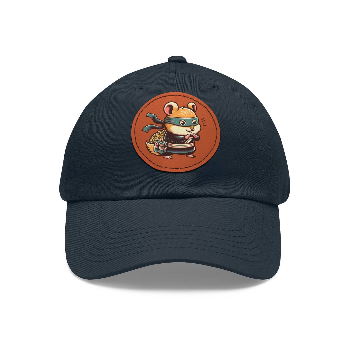 Tricky Mouse Dad Hat with Leather Patch (Round) - Available USA Only - Zion Legend Fashions