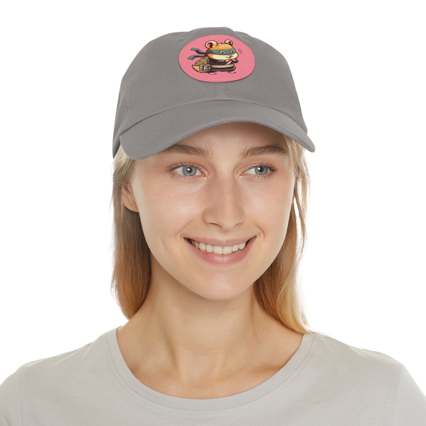 Tricky Mouse Dad Hat with Leather Patch (Round) - Available USA Only - Zion Legend Fashions