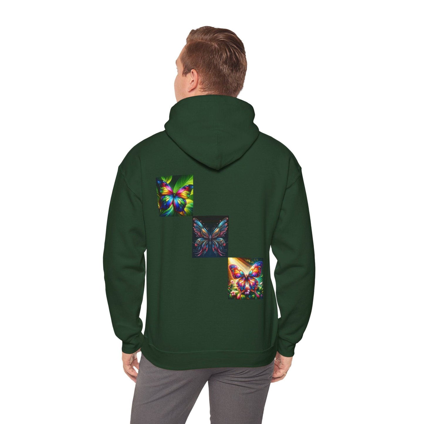 Butterflies Unisex Heavy Blend™ Hooded Sweatshirt - Zion Legend Fashions
