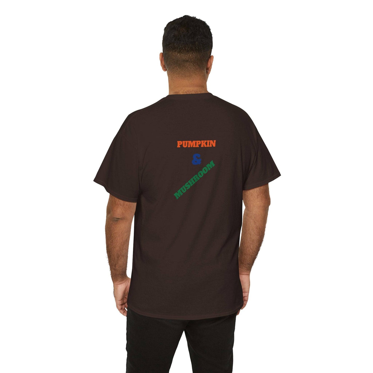 Pumpkin & Mushroom Unisex Heavy Cotton Tee - Zion Legend Fashions