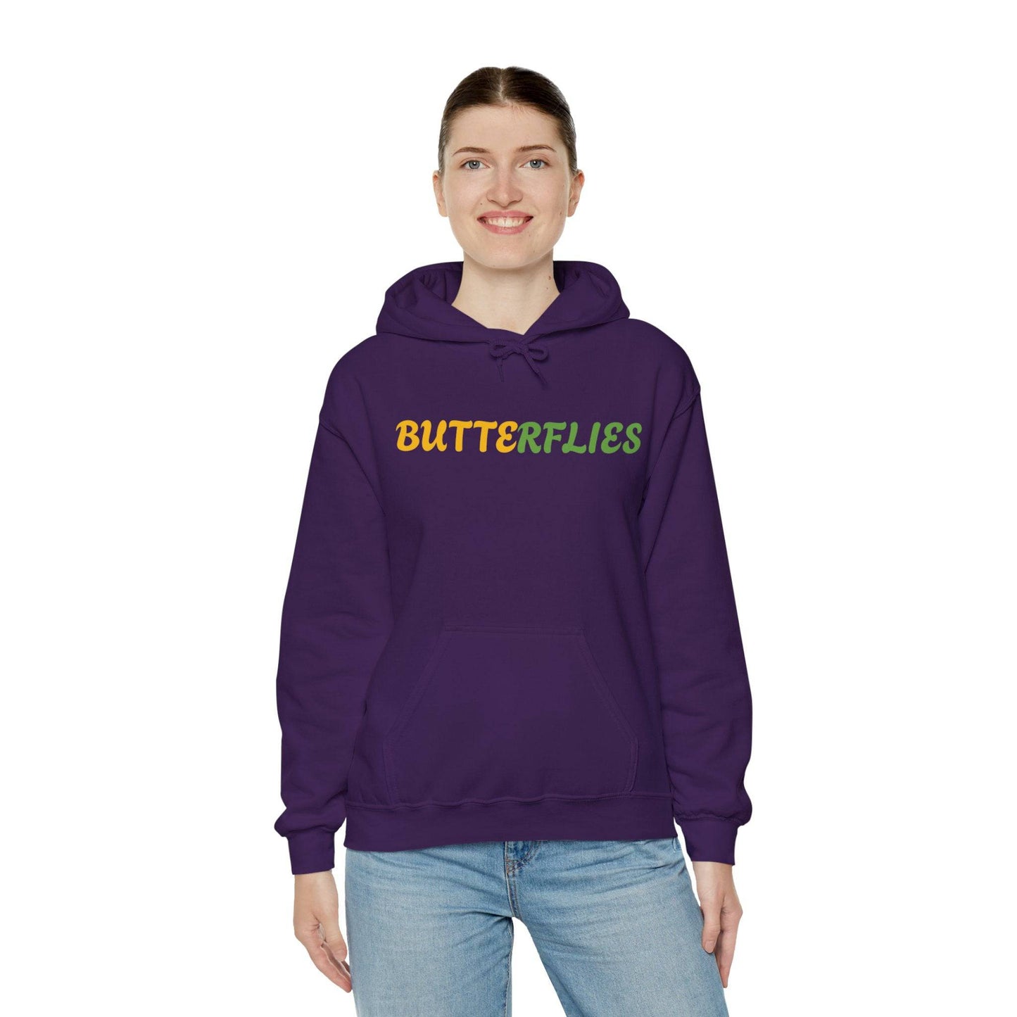 Butterflies Unisex Heavy Blend™ Hooded Sweatshirt - Zion Legend Fashions