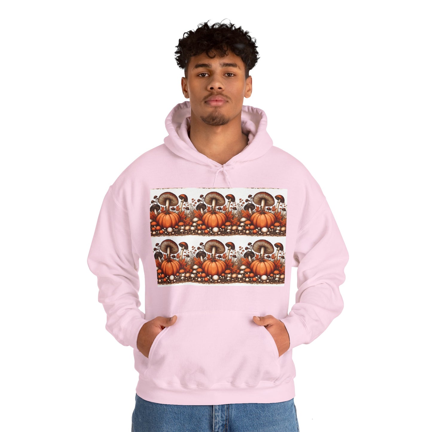 Pumpkin & Mushroom Unisex Heavy Blend™ Hooded Sweatshirt - Zion Legend Fashions