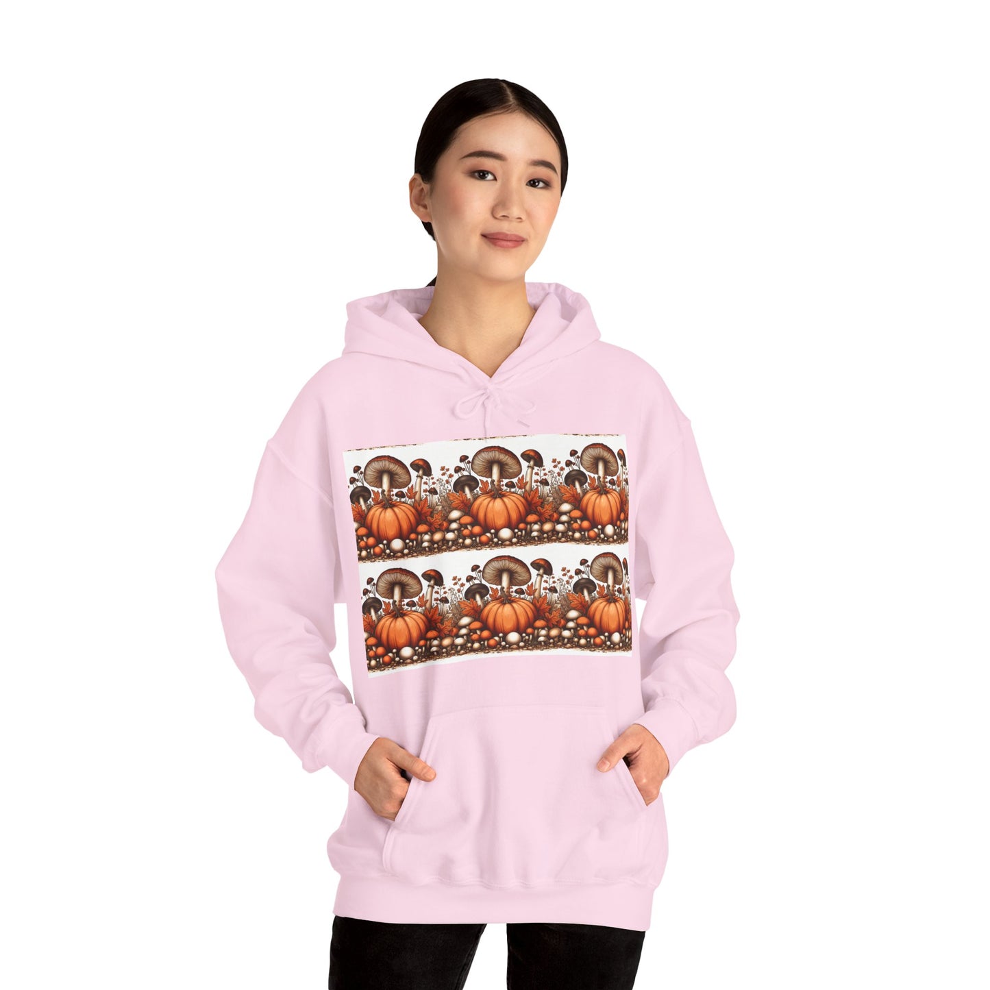 Pumpkin & Mushroom Unisex Heavy Blend™ Hooded Sweatshirt - Zion Legend Fashions